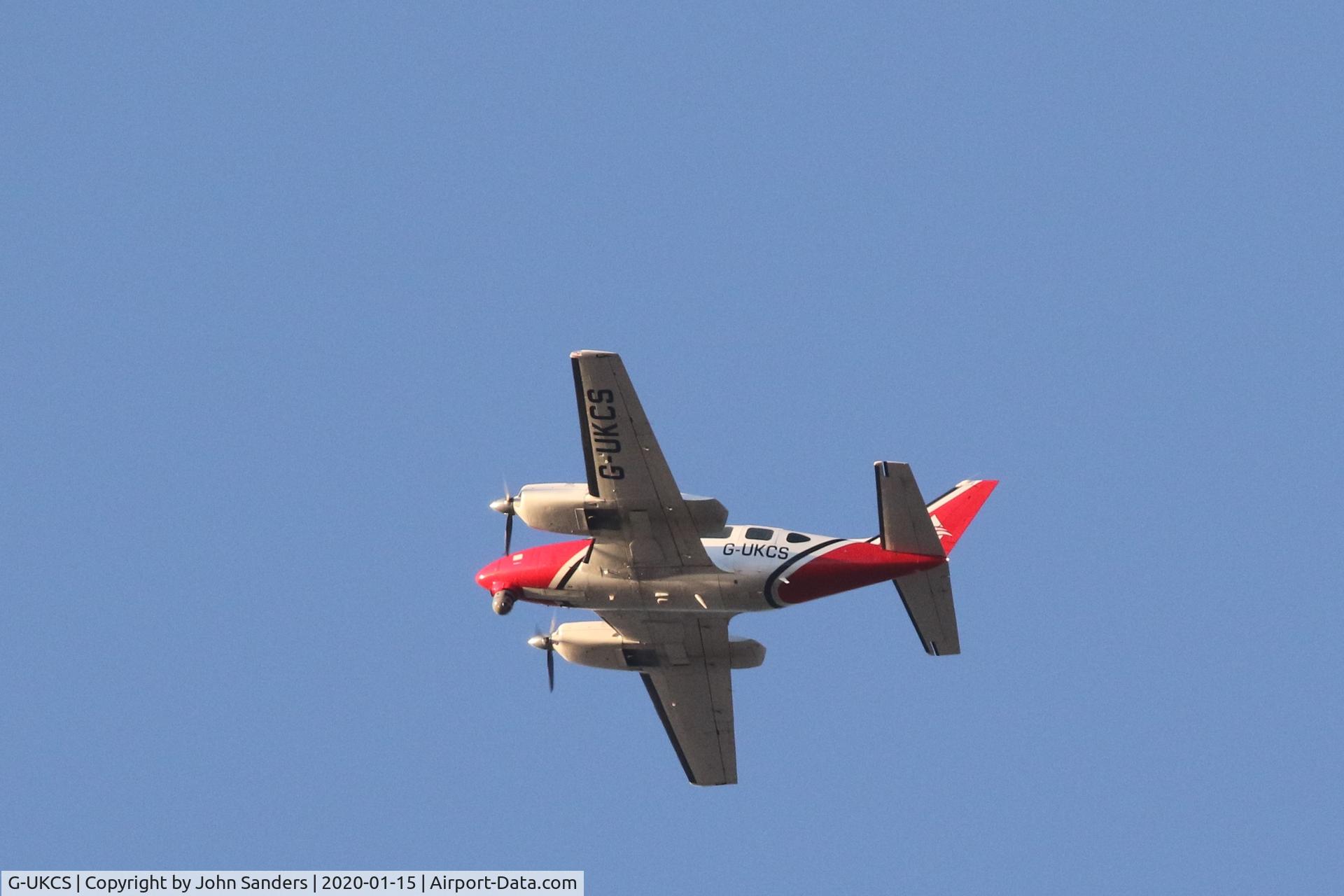 G-UKCS, 1974 Piper PA-31-310 Navajo Navajo C/N 31-7400984, Flew 3 circuits around Hornsea Mere East Yorkshire