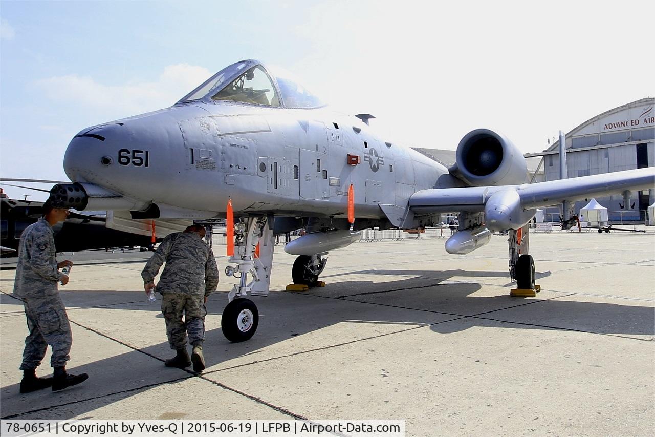 78-0651, 1978 Fairchild Republic A-10C Thunderbolt II C/N A10-0271, Fairchild Republic A-10C Thunderbolt II, USAF static park, Paris-Le Bourget (LFPB-LBG) Air show 2015