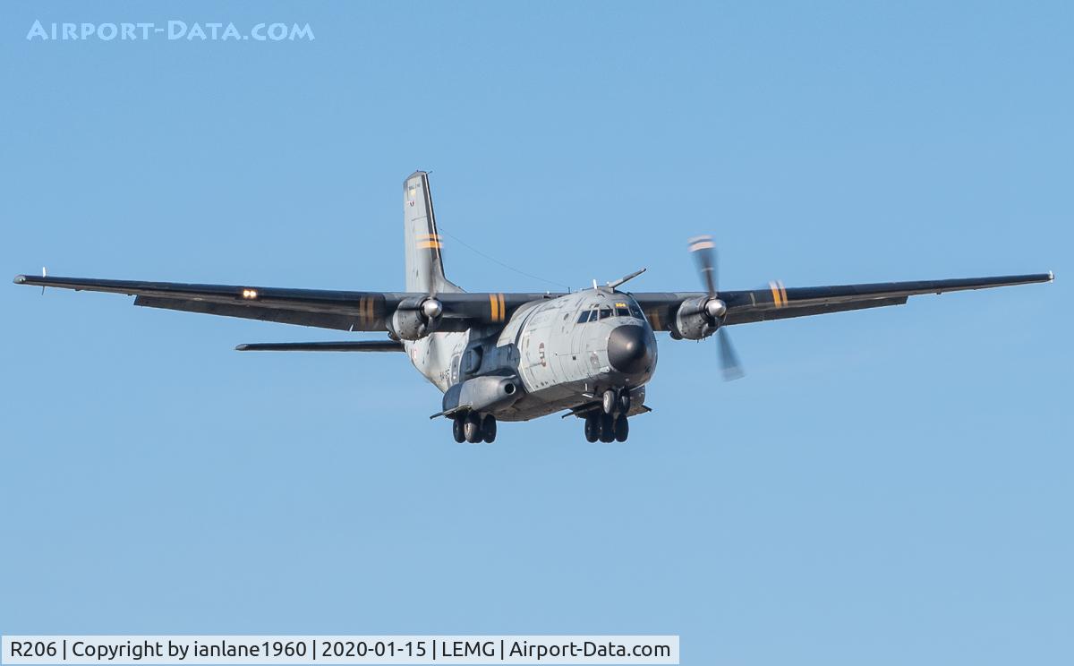 R206, Transall C-160R C/N 209, Arriving at Malaga