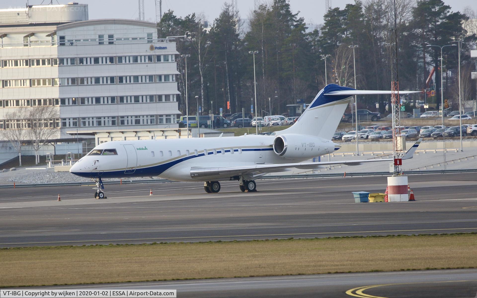 VT-IBG, 2014 Bombardier BD-700-1A10 Global Express C/N 9658, Rare visitor
