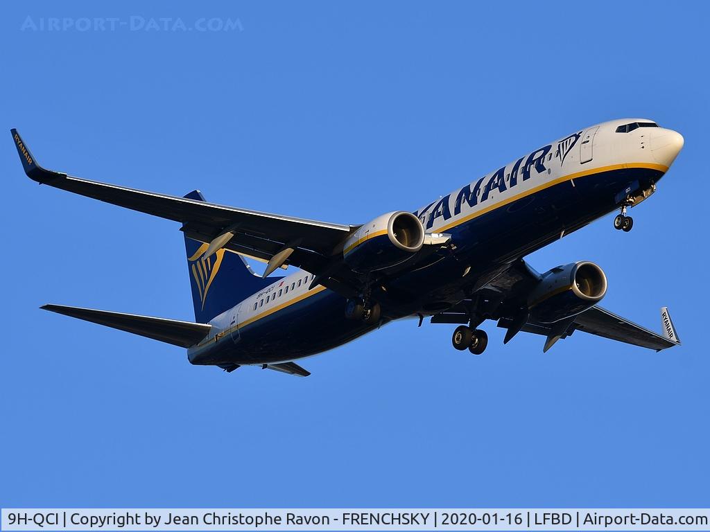 9H-QCI, 2016 Boeing 737-8AS C/N 44726, FR6485 from Dublin landing runway 23