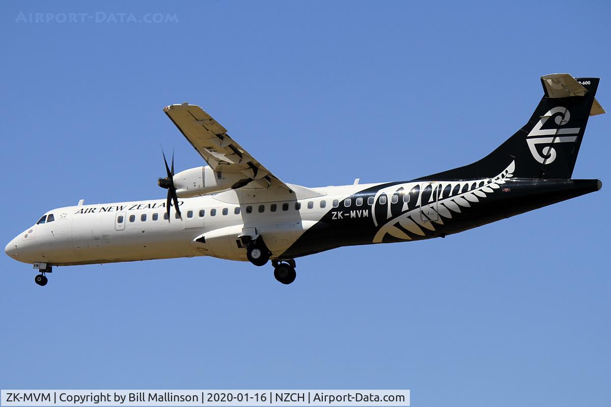 ZK-MVM, 2016 ATR 72-600 C/N 1346, from HLZ