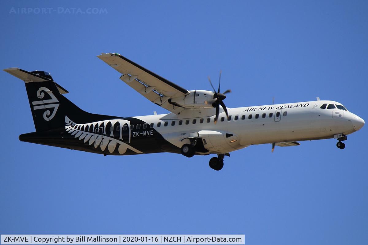 ZK-MVE, 2014 ATR 72-212A C/N 1182, from ZQN