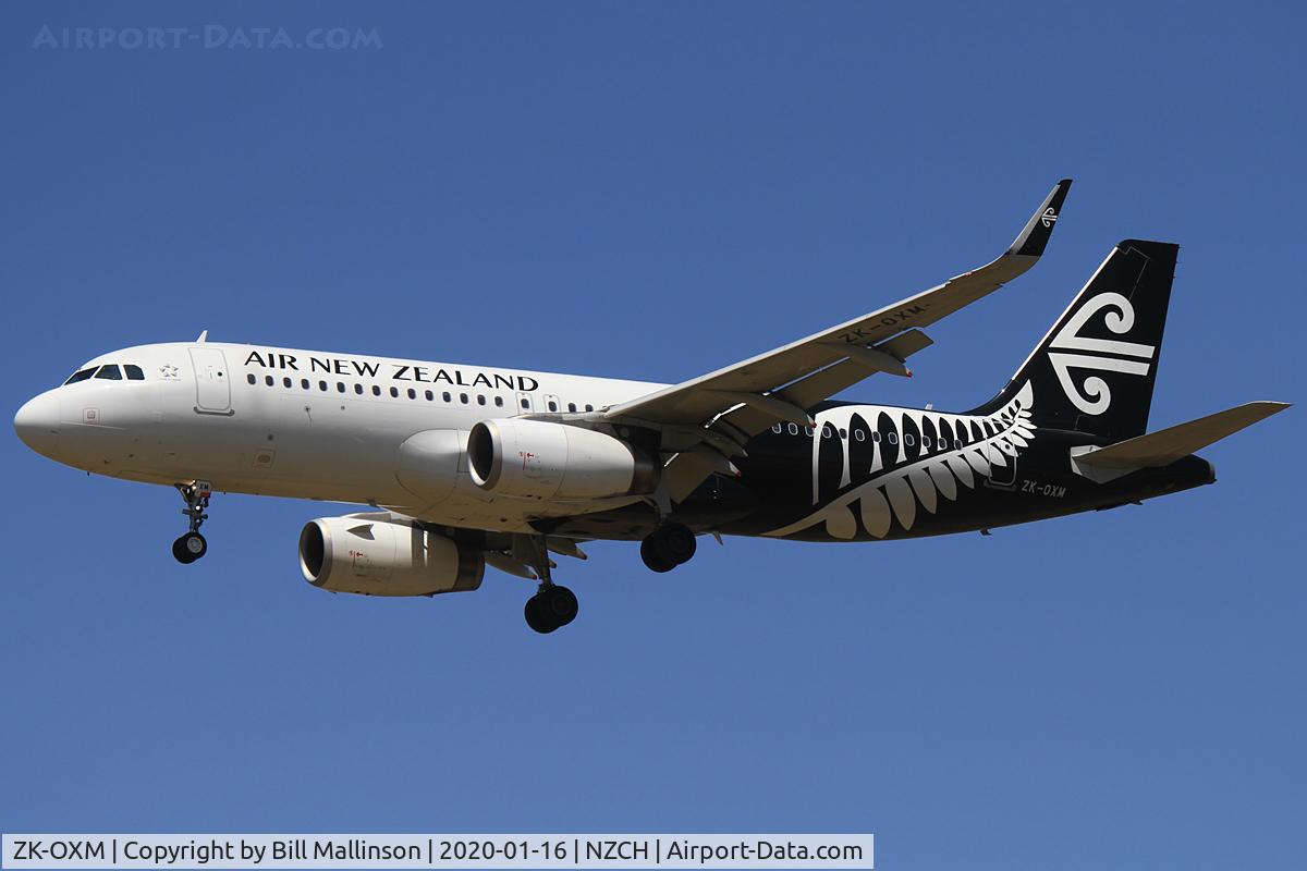 ZK-OXM, 2016 Airbus A320-232 C/N 7362, from AKL