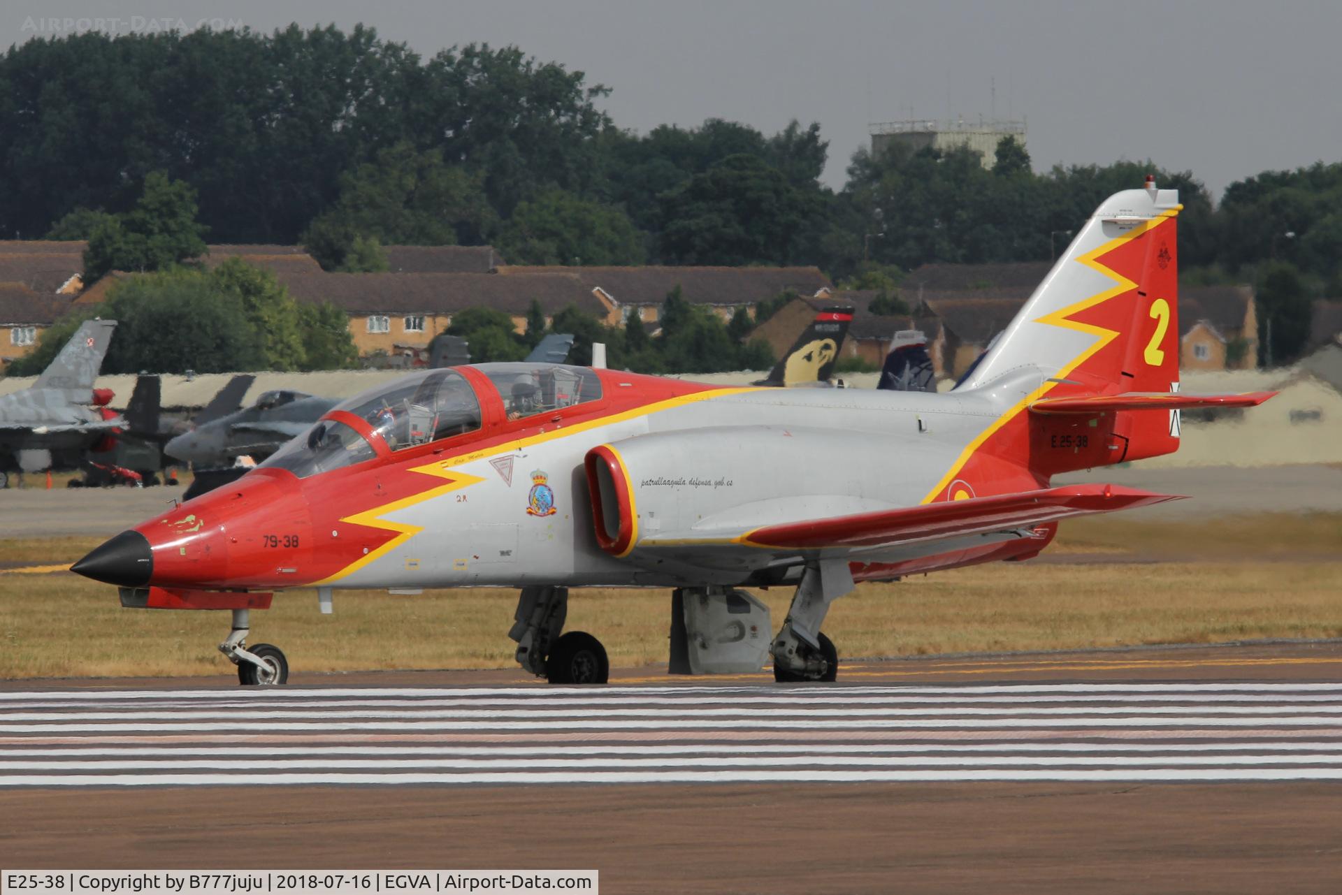 E25-38, CASA C-101EB Aviojet C/N EB01-28-038, at TATOO 2018