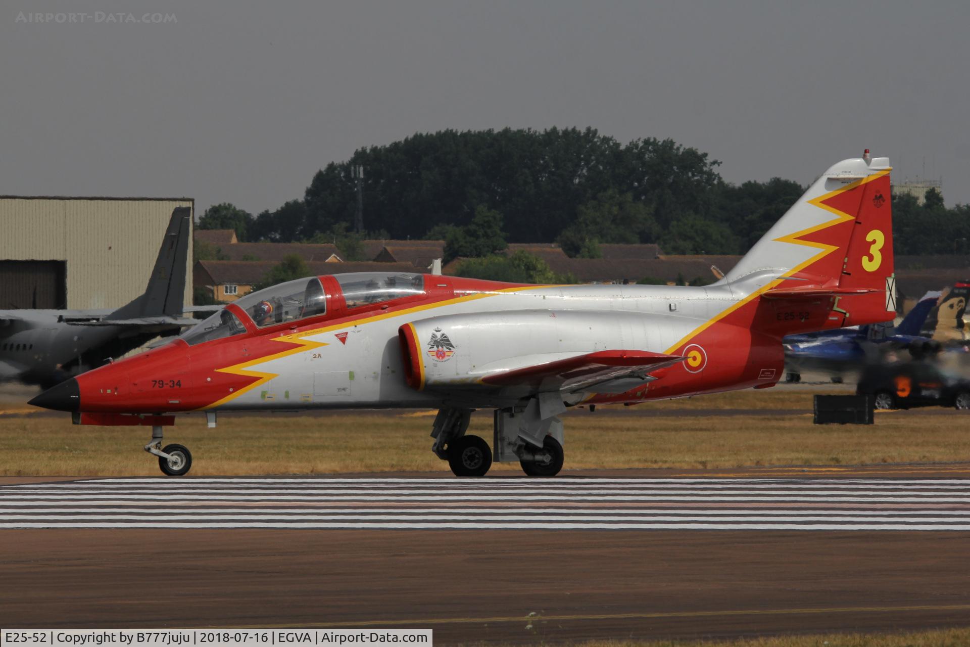 E25-52, CASA C-101EB Aviojet C/N EB01-52-053, at TATOO 2018