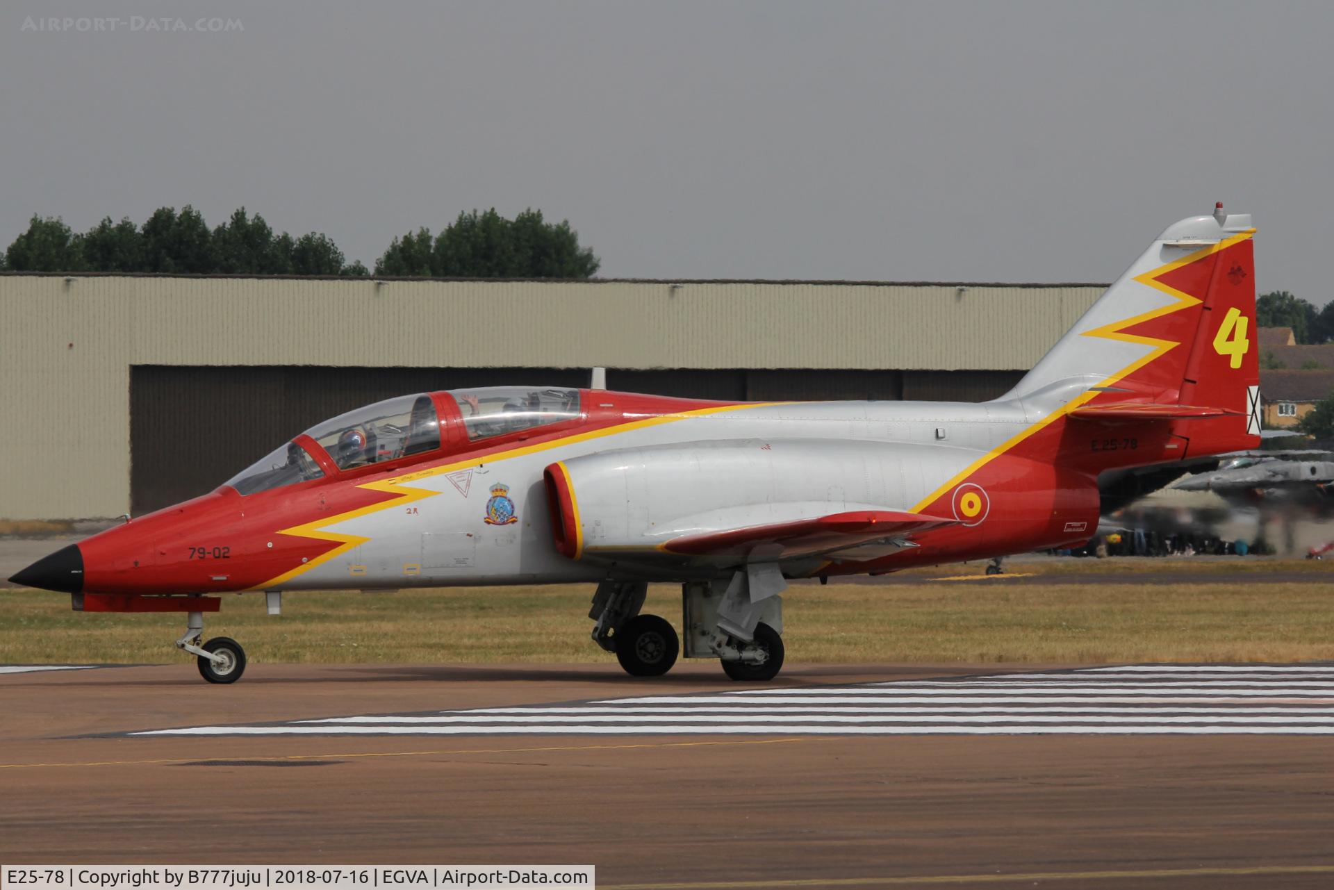 E25-78, CASA C-101EB Aviojet C/N EB01-78-086, at TATOO 2018