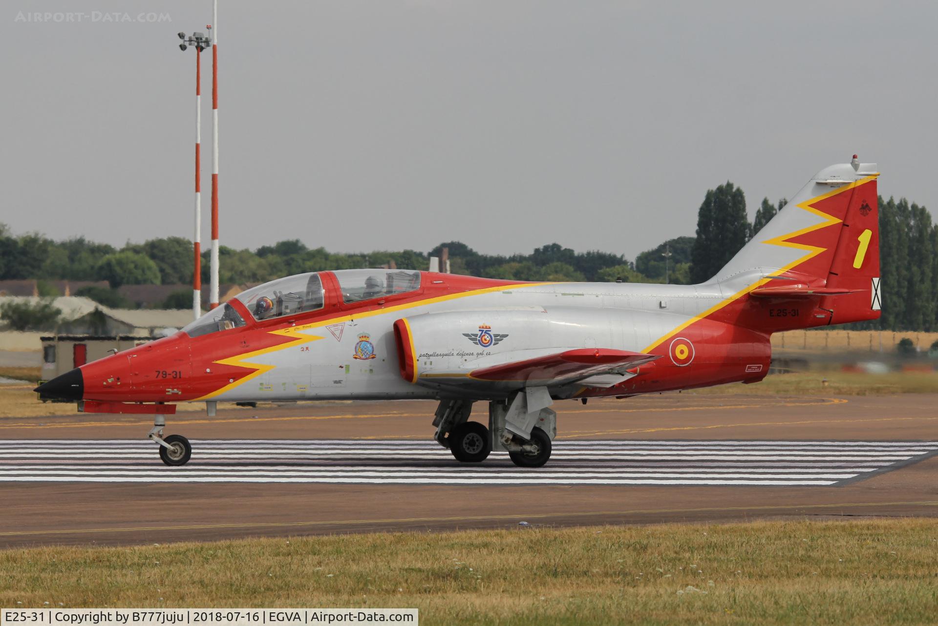 E25-31, CASA Casa101 Aviojet C/N EB01-87-101, at TATOO 2018