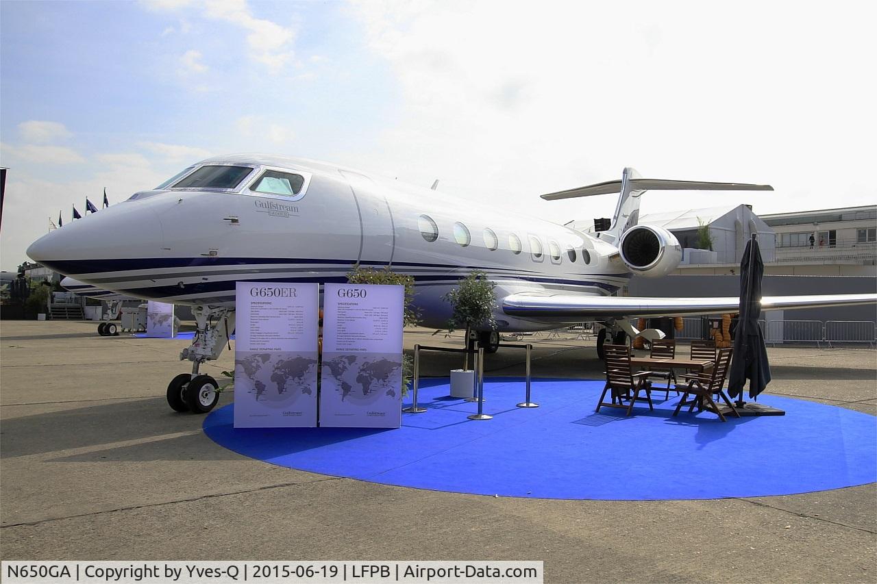 N650GA, 2010 Gulfstream Aerospace G650 (G-VI) C/N 6001, Gulfstream Aerospace G650, Static Display, Paris-Le Bourget (LFPB-LBG) Air show 2015