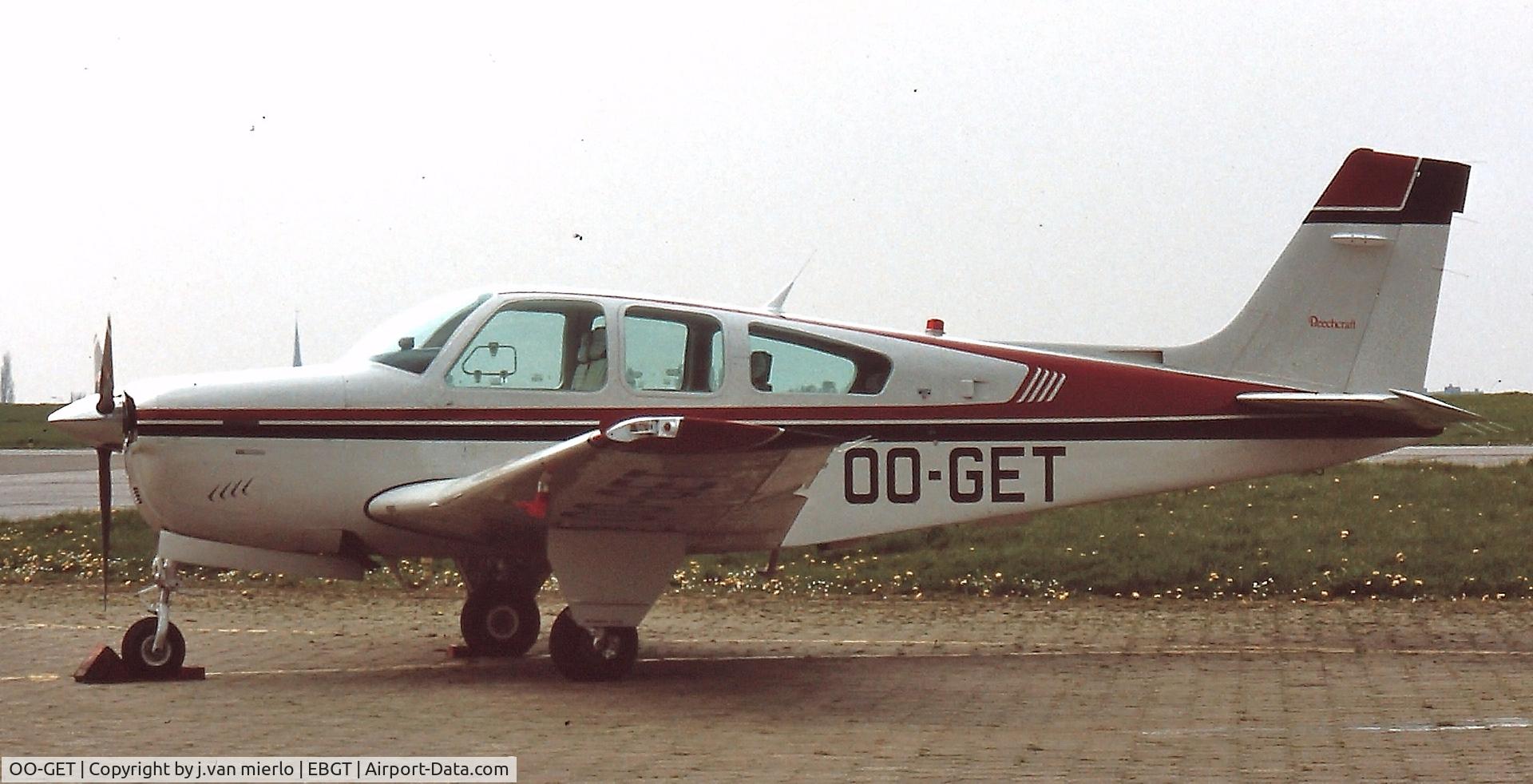 OO-GET, 1988 Beech 35-33 Debonair C/N CE-1285, Belgium
