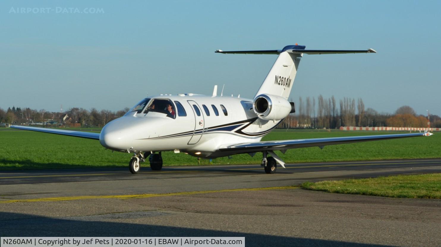 N260AM, 1998 Cessna 525 CitationJet C/N 525-0260, At Antwerp Airport.