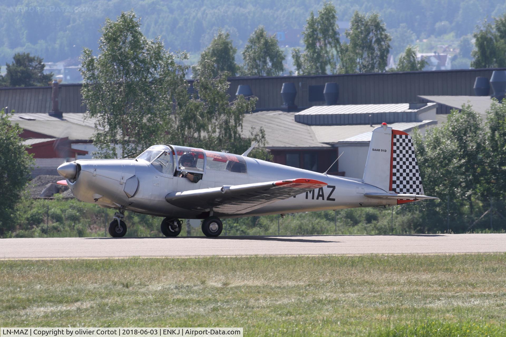 LN-MAZ, 1962 Saab 91D Safir C/N 91-433, Kjelelr airshow