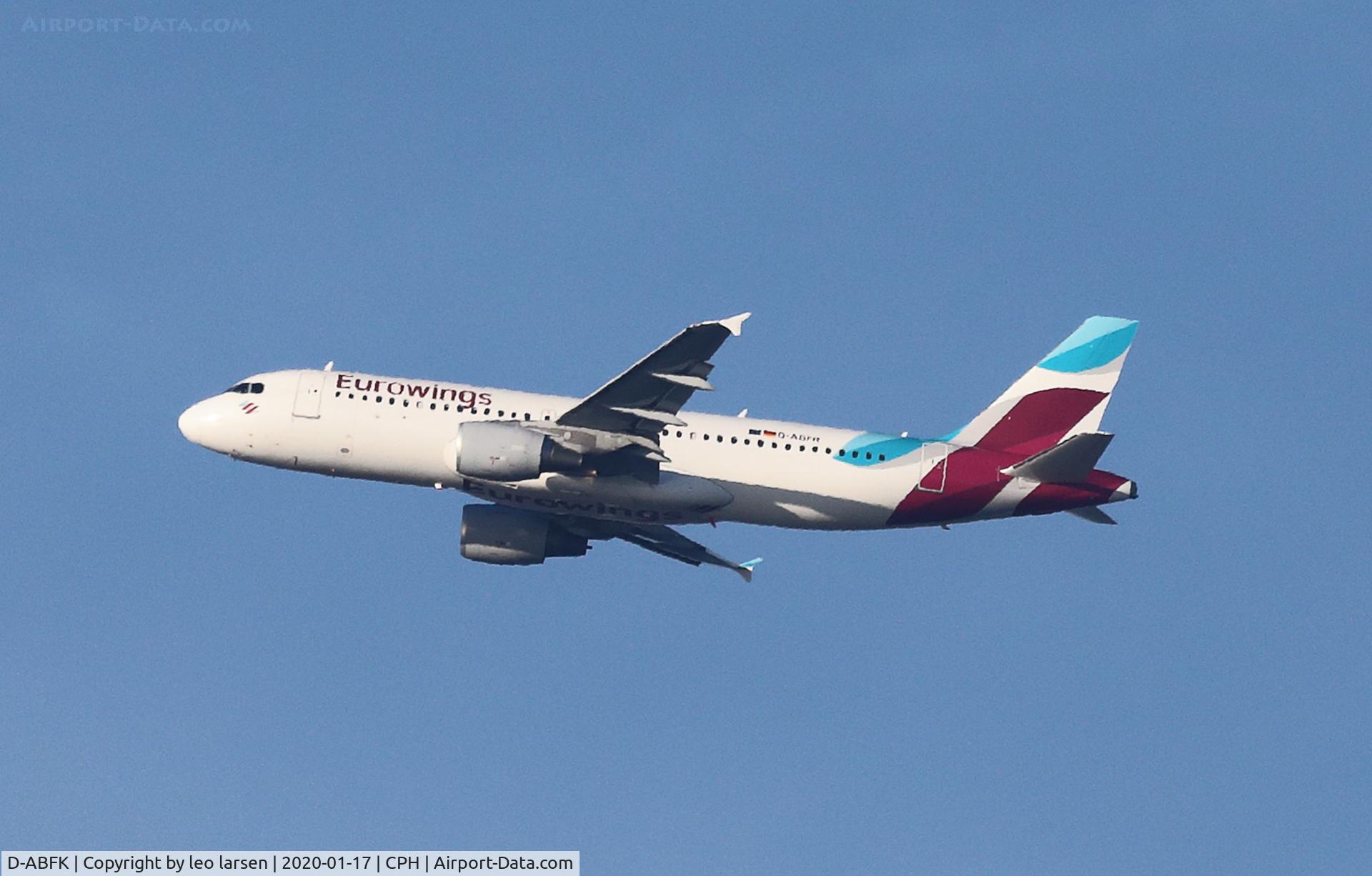D-ABFK, 2010 Airbus A320-214 C/N 4433, Copenhagen 17.1.2020