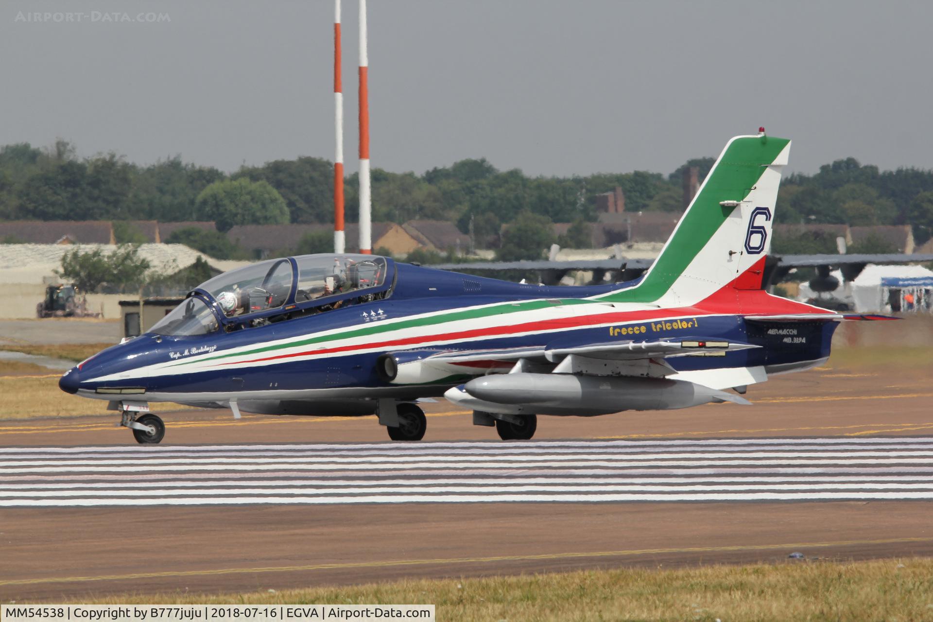 MM54538, Aermacchi MB-339PAN C/N 6759/154/AA070, at TATOO 2018