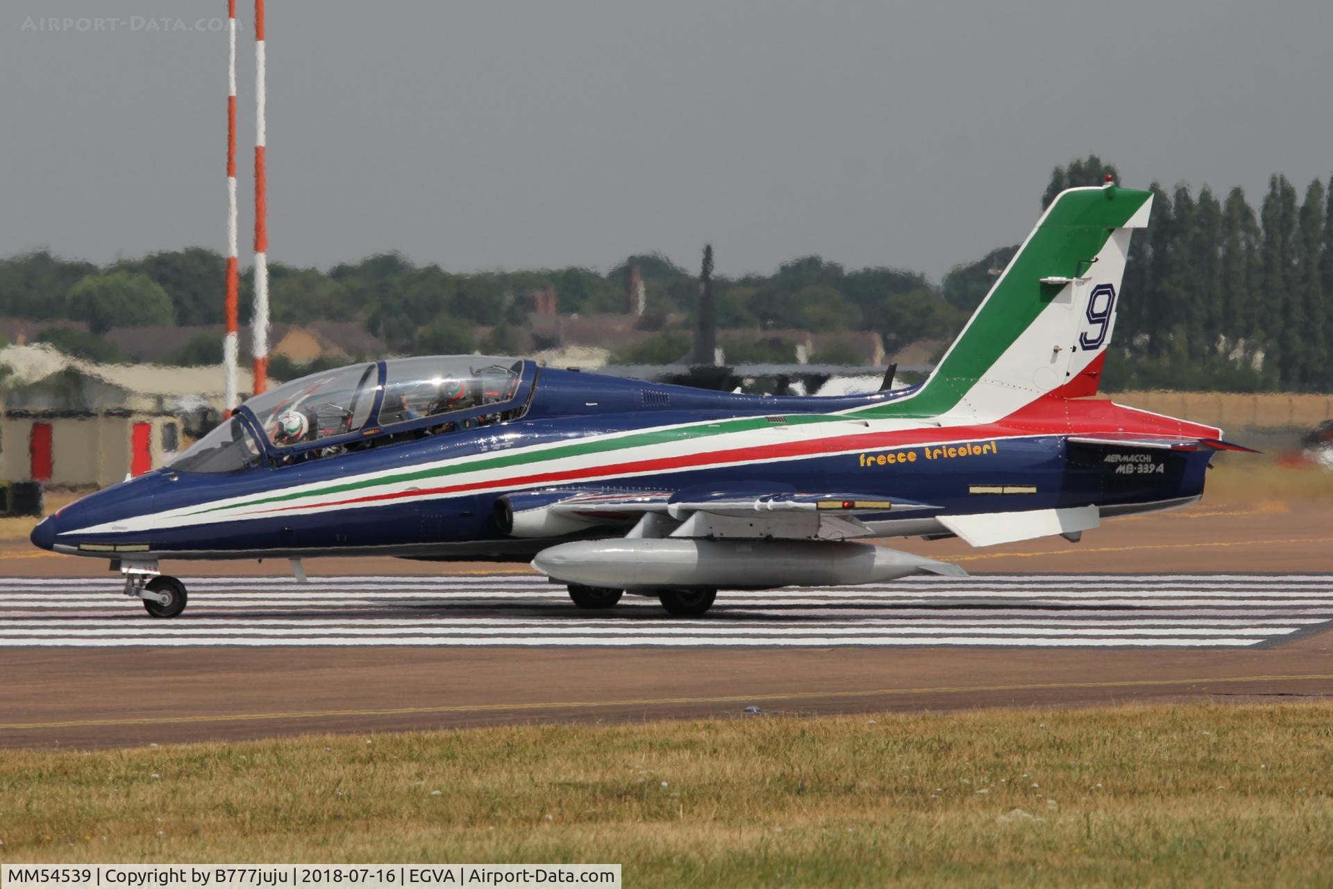 MM54539, Aermacchi MB-339PAN C/N 6760/155/AA071, at TATOO 2018