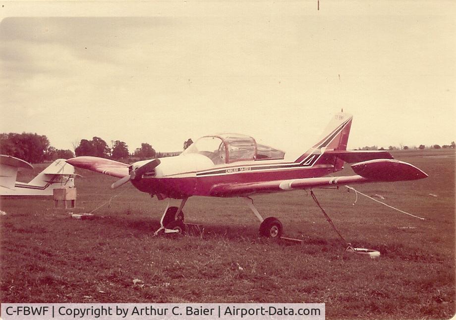C-FBWF, 1969 Cavalier SA102.5 C/N 6958, Taken at Buttonville airport in Markham Ontario shortly after final construction of plane.