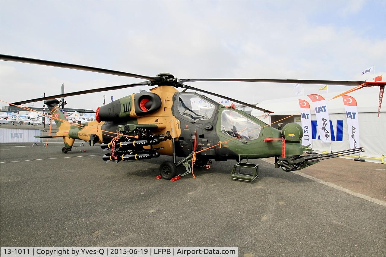 13-1011, AgustaWestland (TUSAS) T-129A ATAK C/N Not found 13-1011, AgustaWestland (TUSAS) T-129A ATAK, Static display, Paris-Le Bourget (LFPB-LBG) Air show 2015