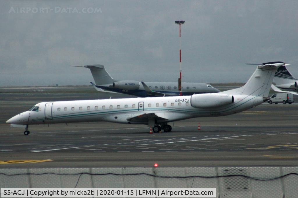S5-ACJ, 1999 Embraer EMB-145LU (ERJ-145LU) C/N 145135, Parked
