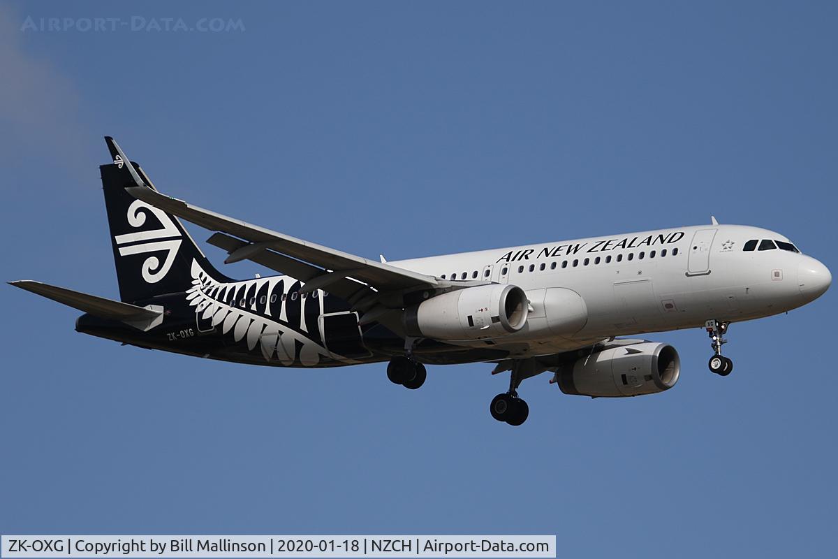 ZK-OXG, 2015 Airbus A320-232 C/N 6460, in from AKL