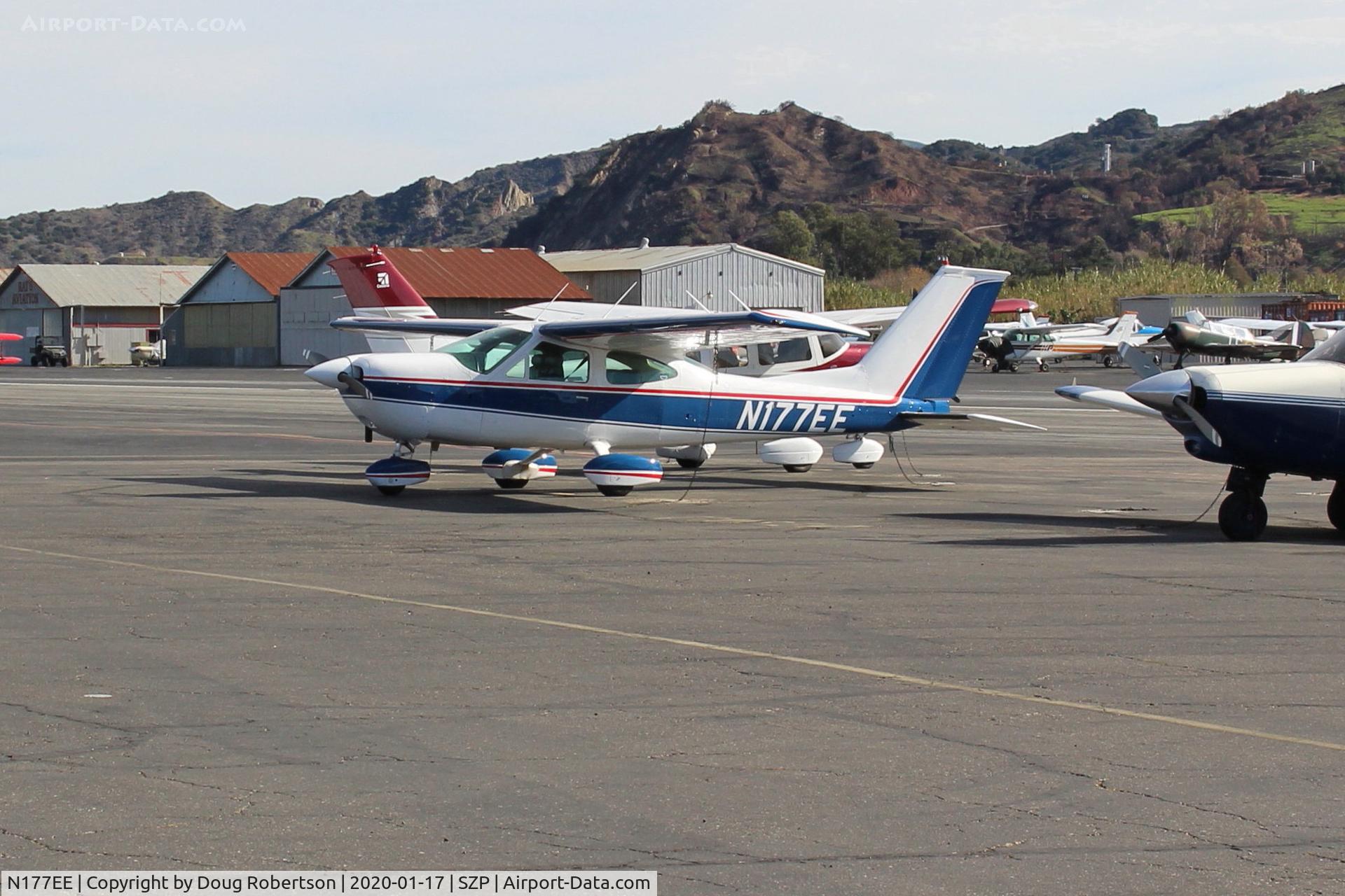 N177EE, 1976 Cessna 177B Cardinal C/N 17702511, 1976 Cessna 177B CARDINAL, Lycoming O&VO-360 180 Hp, on transient ramp