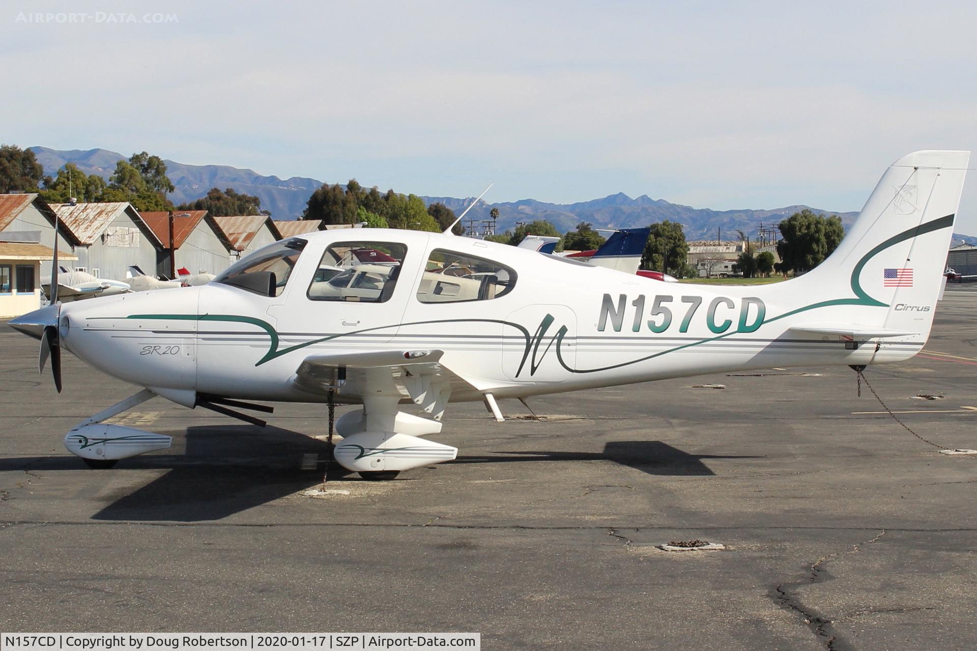 N157CD, 2000 Cirrus SR20 C/N 1061, 2000 Cirrus SR20. Continental IO-360-ES 200 Hp, on transient ramp