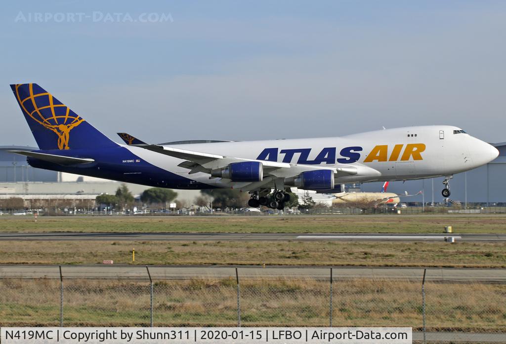 N419MC, 1996 Boeing 747-48EF C/N 28367, Landing rwy 14R
