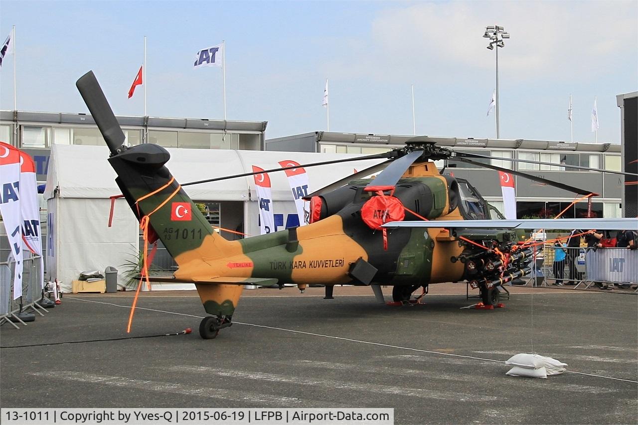 13-1011, AgustaWestland (TUSAS) T-129A ATAK C/N Not found 13-1011, AgustaWestland (TUSAS) T-129A ATAK, Static display, Paris-Le Bourget (LFPB-LBG) Air show 2015