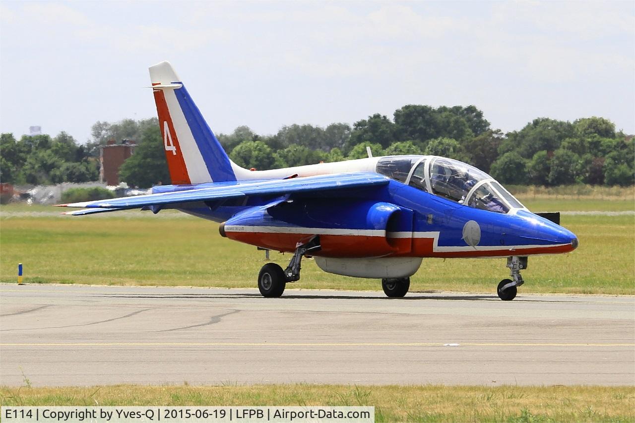 E114, Dassault-Dornier Alpha Jet E C/N E114, Dassault-Dornier Alpha Jet E (F-TERR), Athos 04 of Patrouille De France 2015, Paris-Le Bourget (LFPB-LBG) Air Show 2015