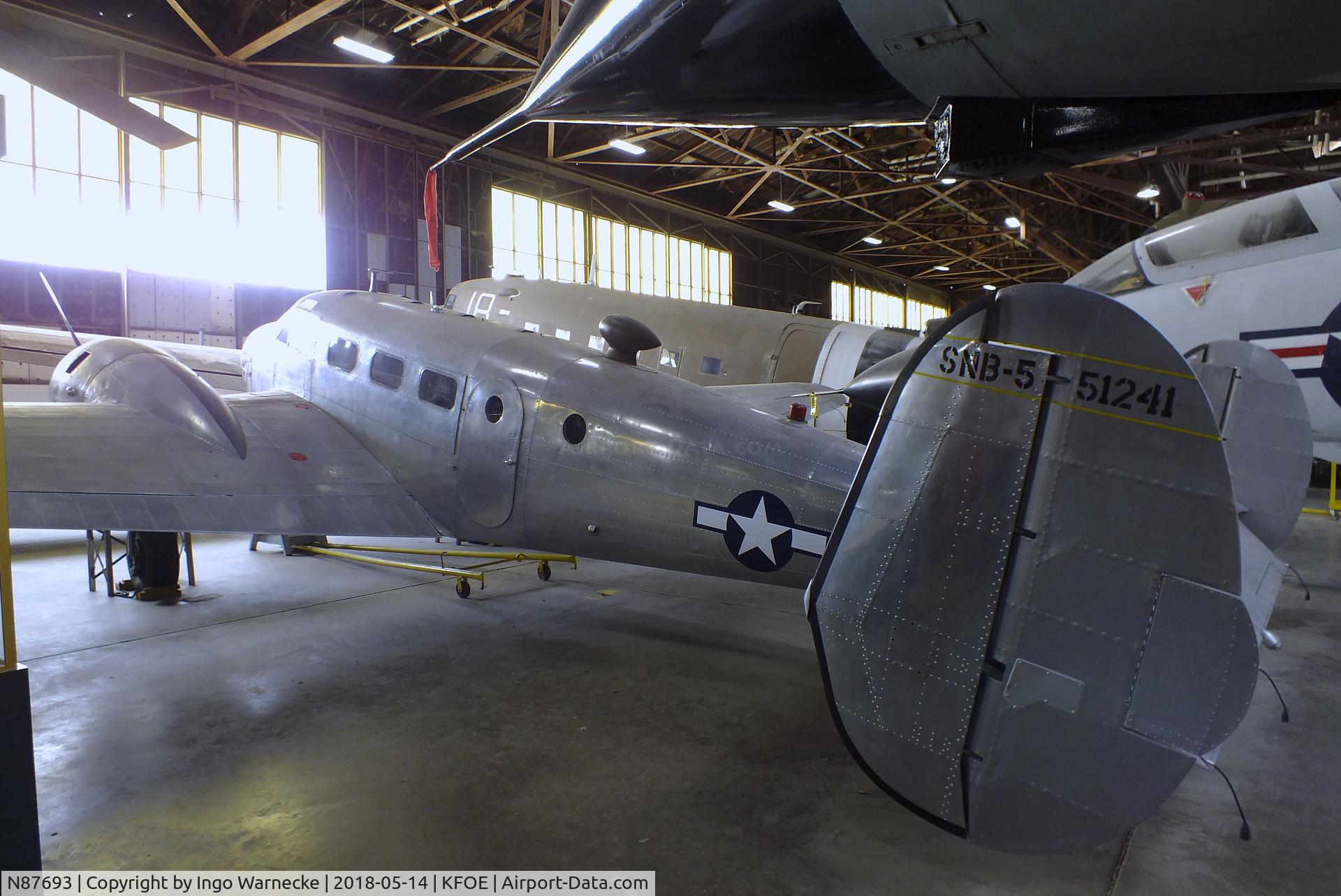 N87693, Beech SNB-5 (SNB-2) Expeditor C/N 5568, Beechcraft SNB-5 Expeditor at the Combat Air Museum, Topeka KS