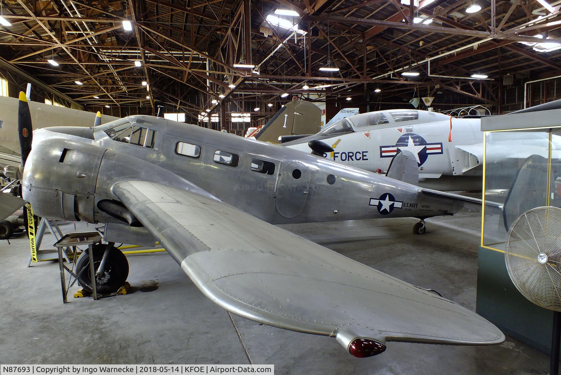 N87693, Beech SNB-5 (SNB-2) Expeditor C/N 5568, Beechcraft SNB-5 Expeditor at the Combat Air Museum, Topeka KS
