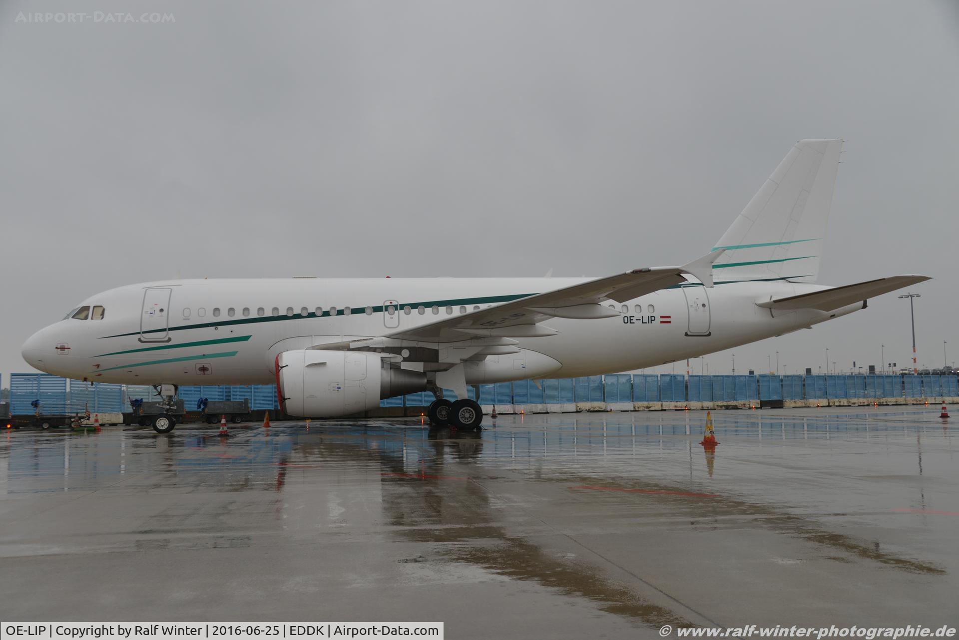 OE-LIP, 2008 Airbus ACJ319 (A319-115/CJ) C/N 3632, Airbus A319-115CJ - TJS Tyrolean Jet Service - 3632 - OE-LIP - 25.06.2016 - CGN