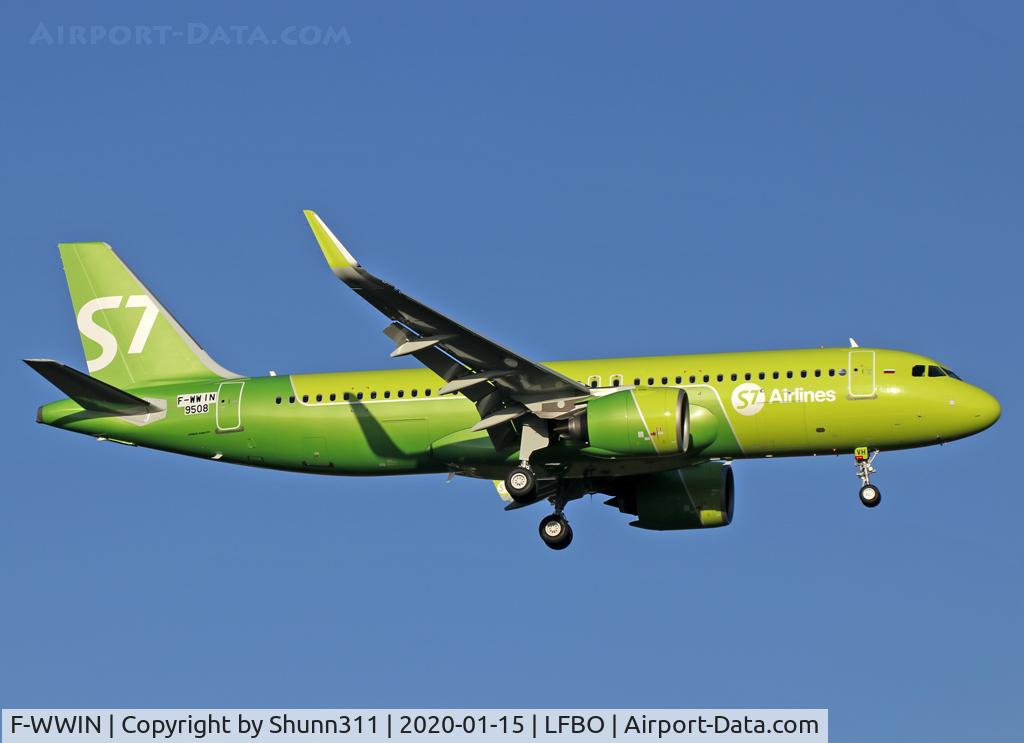 F-WWIN, 2019 Airbus A320-271N C/N 9508, C/n 9508 - To be VP-BVH