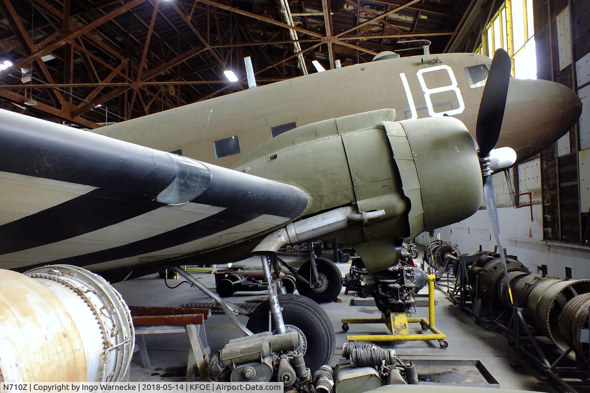 N710Z, 1944 Douglas DC3C C/N 32914, Douglas DC-3C / TC-47B (displayed as C-47 Skytrain) at the Combat Air Museum, Topeka KS