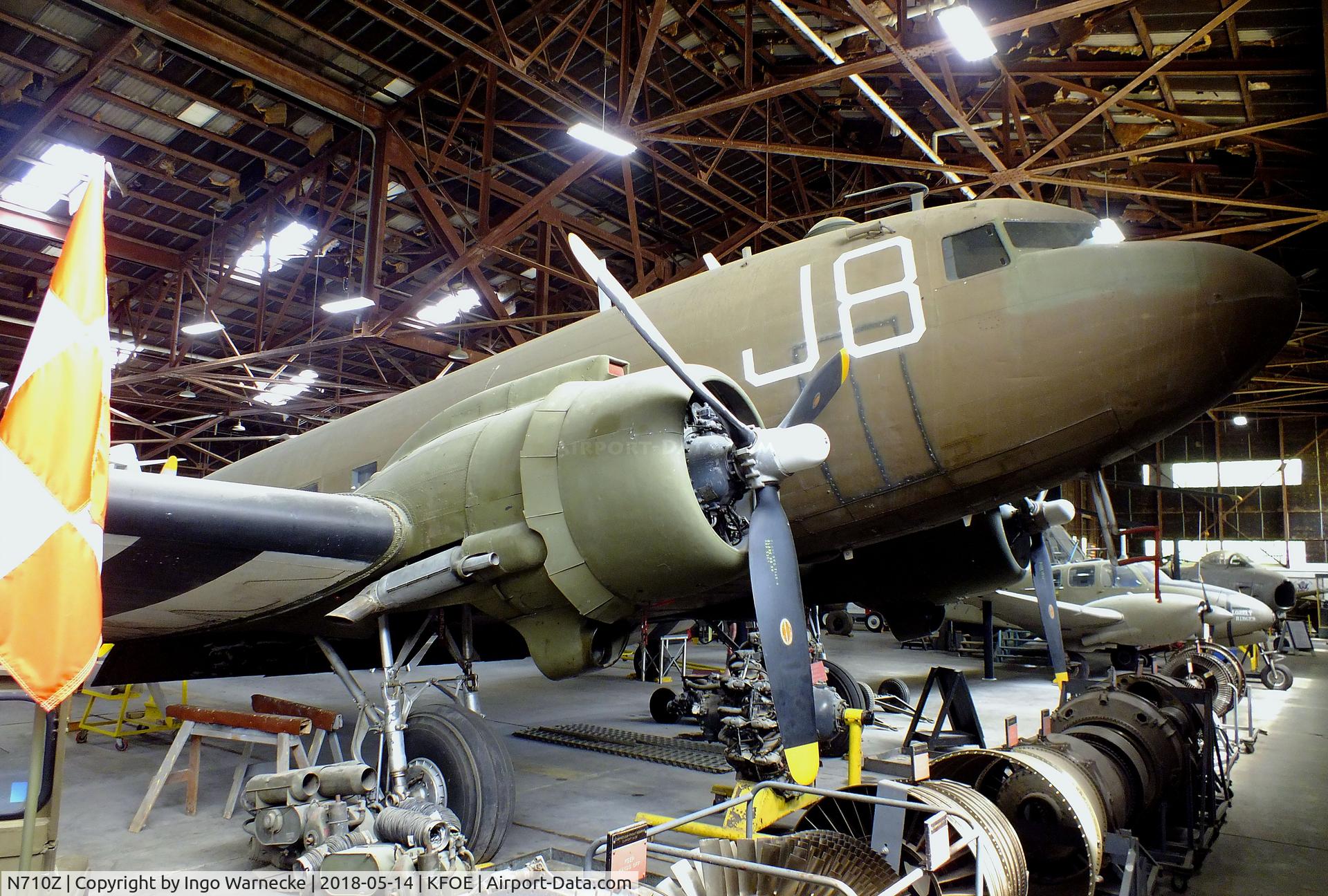 N710Z, 1944 Douglas DC3C C/N 32914, Douglas DC-3C / TC-47B (displayed as C-47 Skytrain) at the Combat Air Museum, Topeka KS