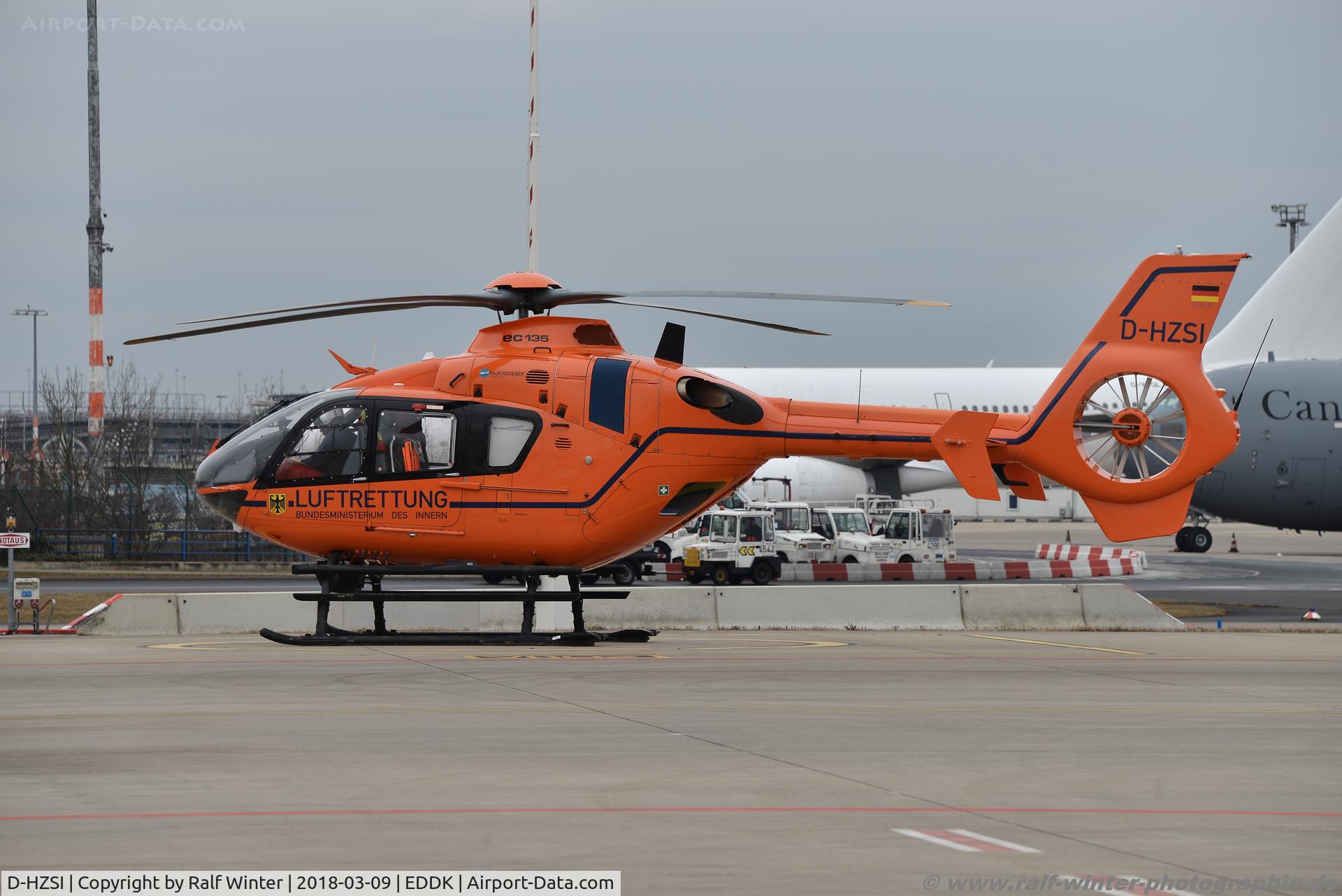 D-HZSI, 2007 Eurocopter EC-135T-2+ C/N 0594, Eurocopter EC-135T2+ T2i - CHX Bundesministerium des Inneren 'Christoph' - 0594 - D-HZSI - 09.03.2018 - CGN