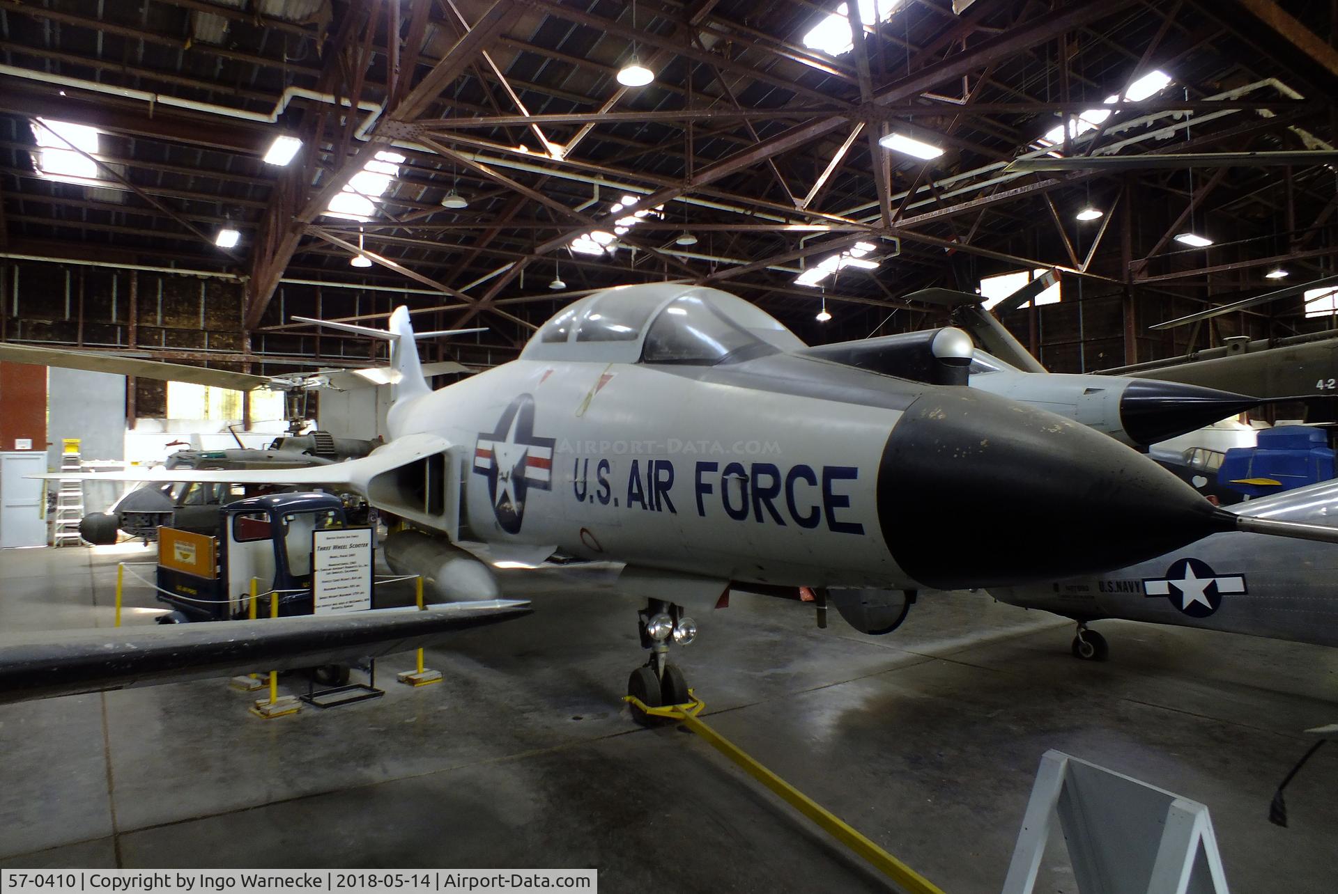 57-0410, 1957 McDonnell F-101B Voodoo C/N 588, McDonnell F-101B Voodoo at the Combat Air Museum, Topeka KS