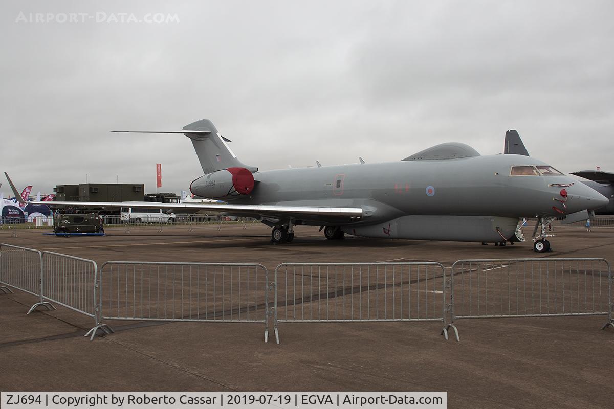 ZJ694, 2007 Bombardier Global Express (BD-700-1A10) Sentinel R1 C/N 9135, RIAT19