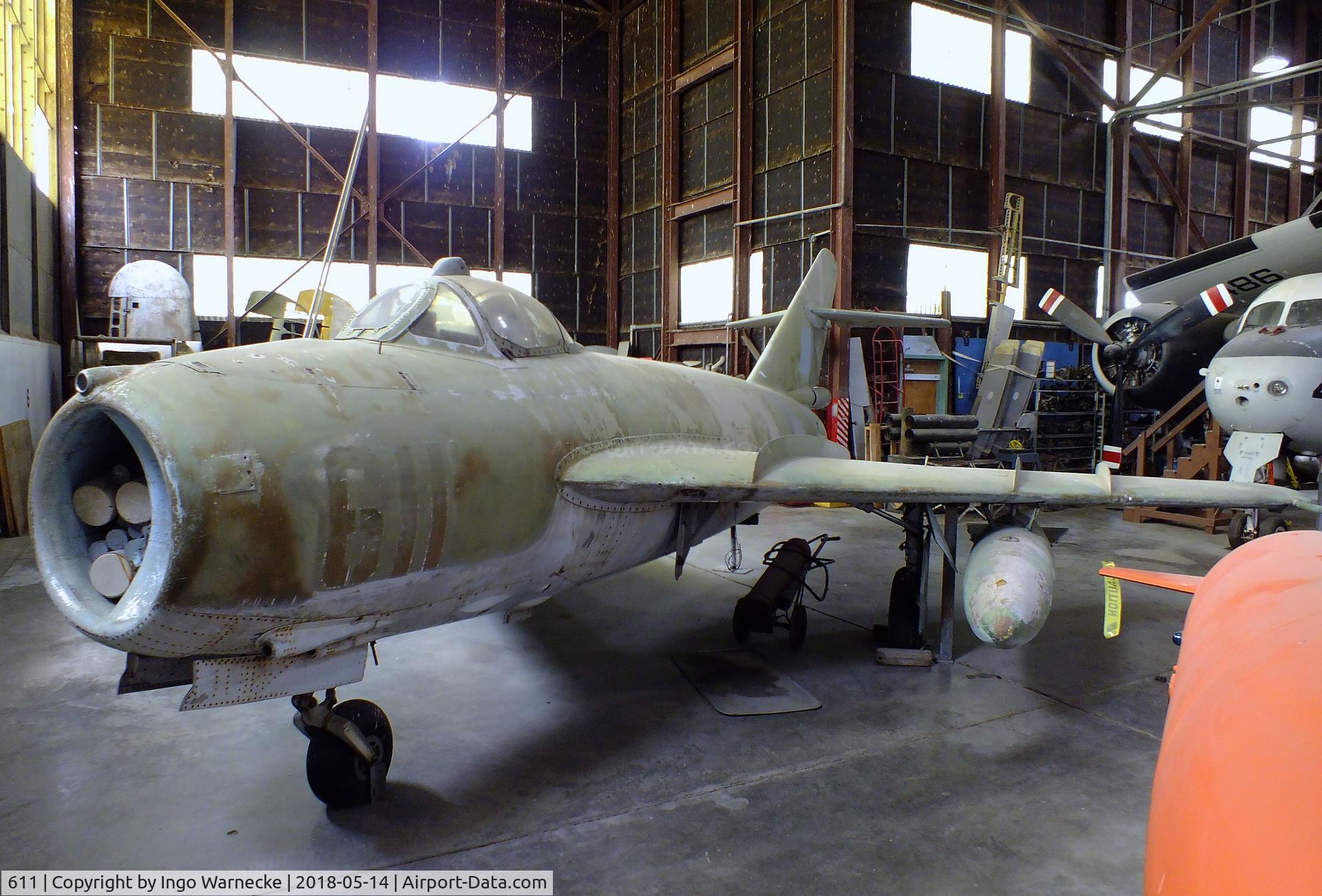 611, PZL-Mielec Lim-6R C/N 1J-0611, PZL-Mielec Lim-6R (MiG-17F) Fresco reconnaissance conversion at the Combat Air Museum, Topeka KS