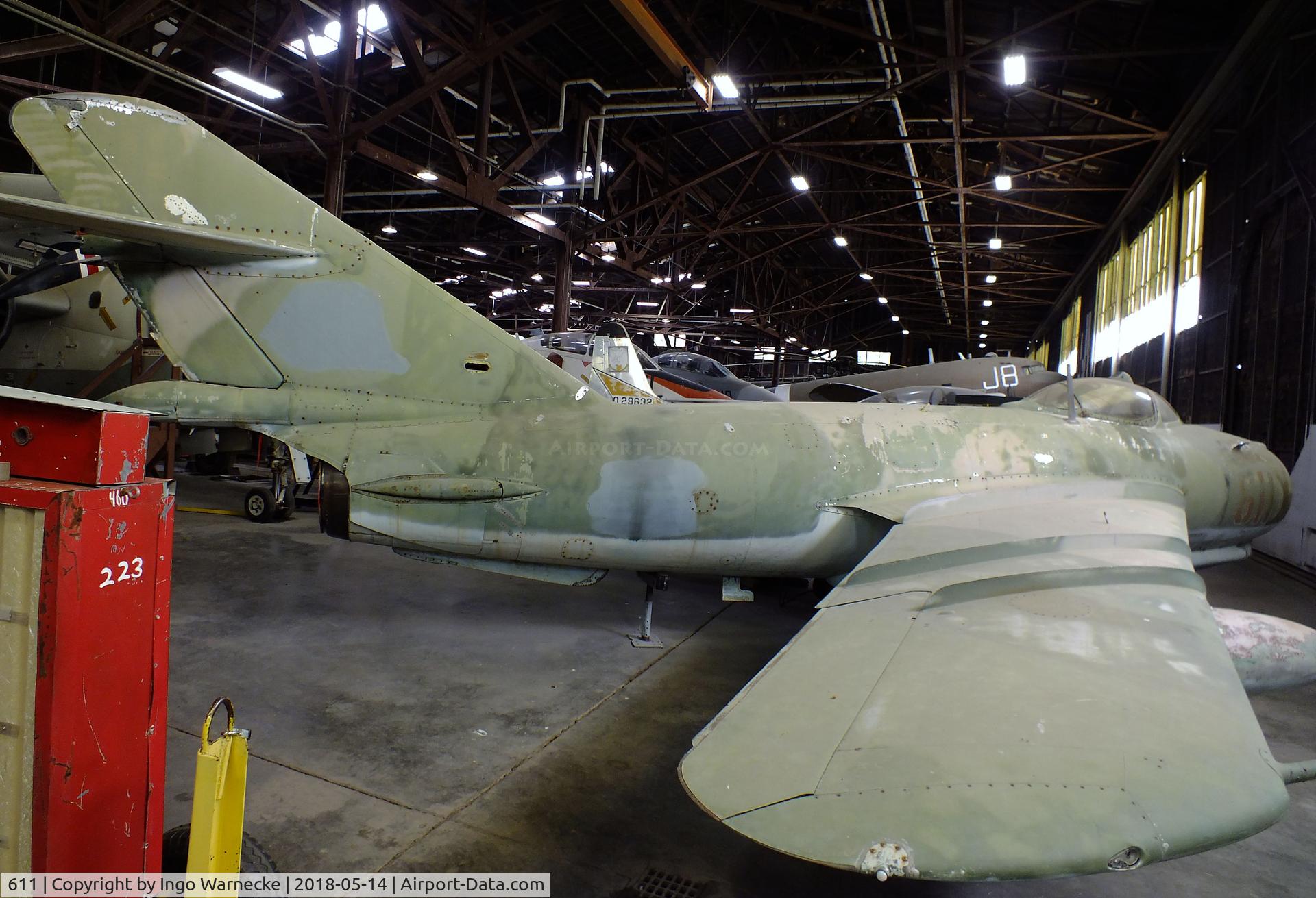 611, PZL-Mielec Lim-6R C/N 1J-0611, PZL-Mielec Lim-6R (MiG-17F) Fresco reconnaissance conversion at the Combat Air Museum, Topeka KS