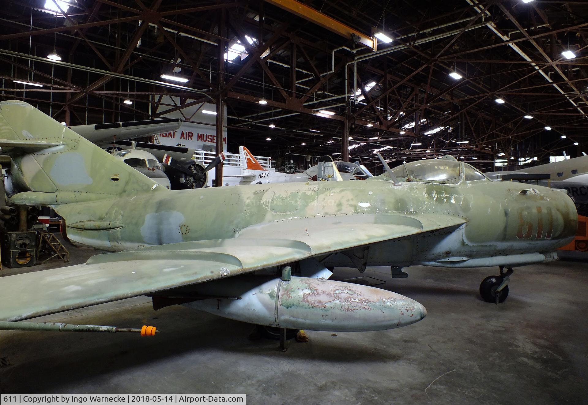 611, PZL-Mielec Lim-6R C/N 1J-0611, PZL-Mielec Lim-6R (MiG-17F) Fresco reconnaissance conversion at the Combat Air Museum, Topeka KS
