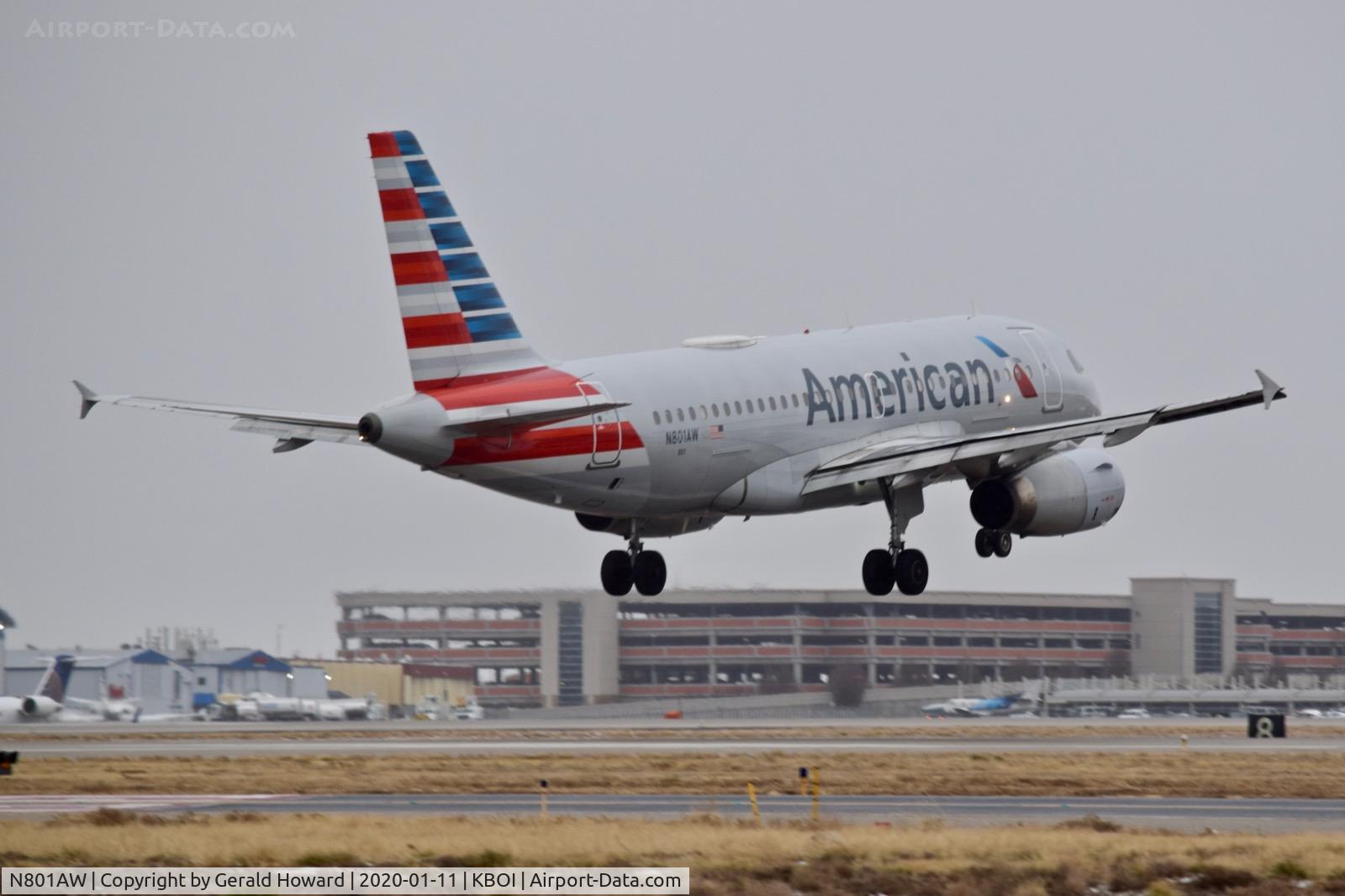 N801AW, 1998 Airbus A319-132 C/N 0889, Landing 10R.