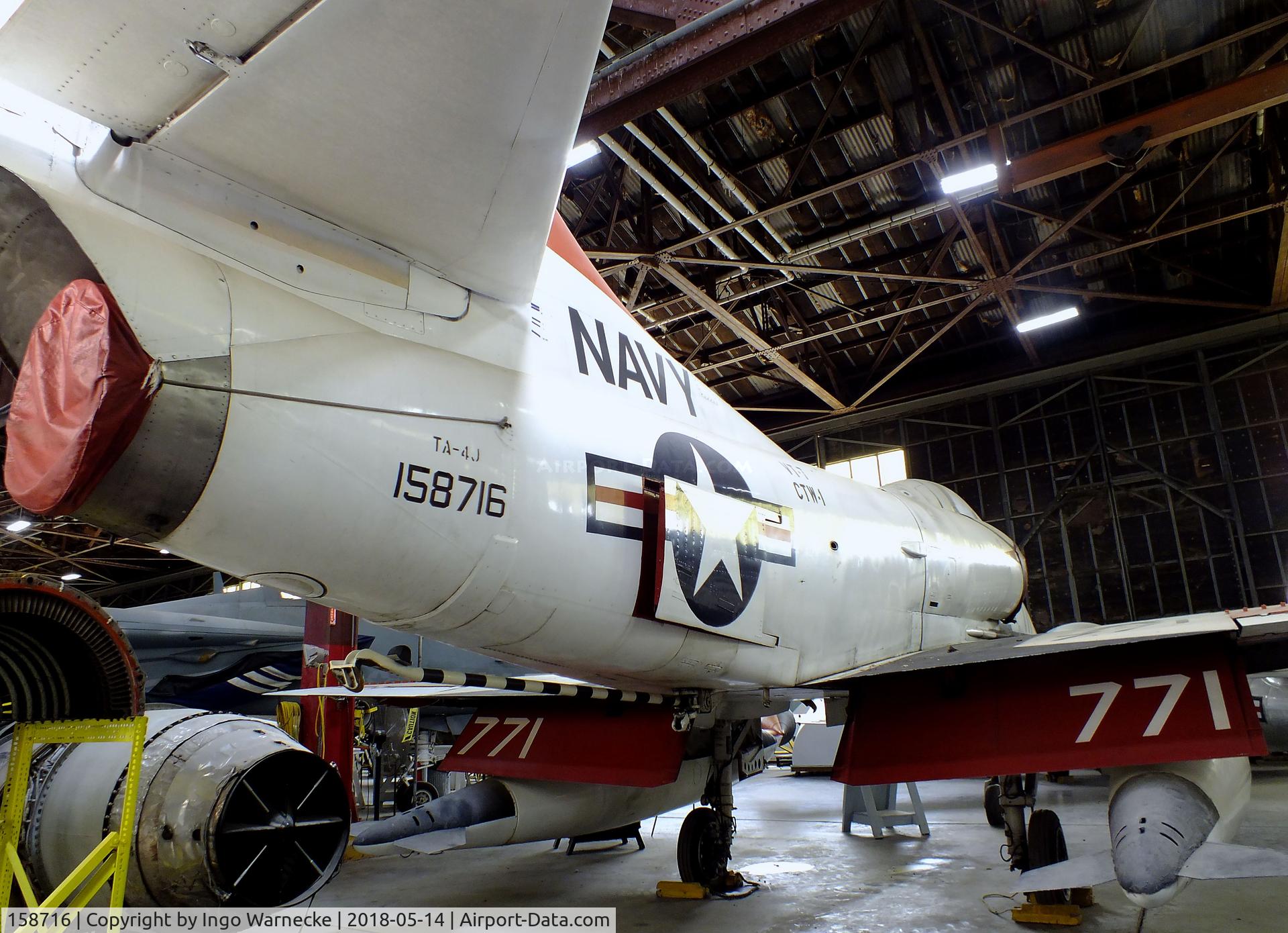 158716, Douglas TA-4J Skyhawk C/N 14337, Douglas TA-4J Skyhawk at the Combat Air Museum, Topeka KS