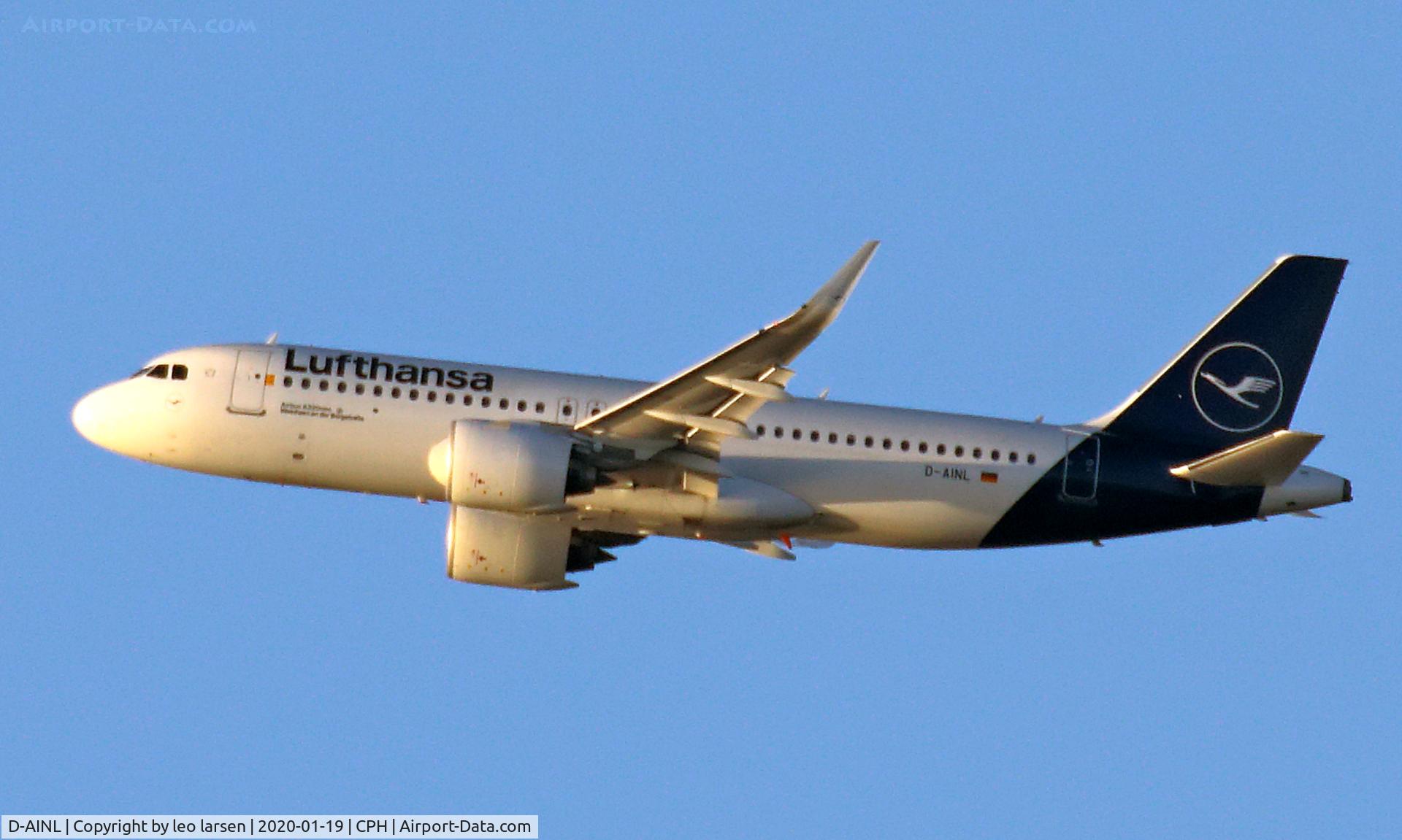 D-AINL, 2018 Airbus A320-271N C/N 8383, Copenhagen 19.1.2020