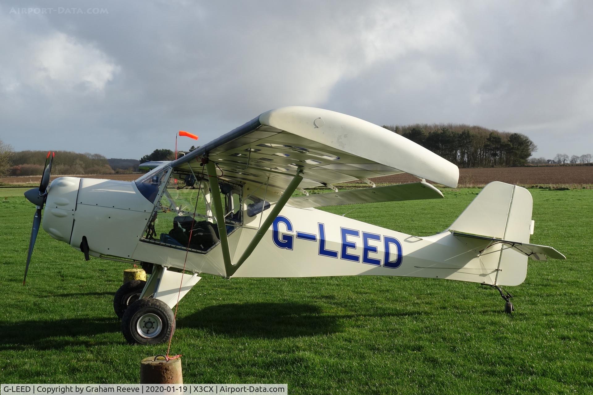 G-LEED, 1992 Denney Kitfox MK2 C/N PFA 172-11577, Parked at Northrepps.