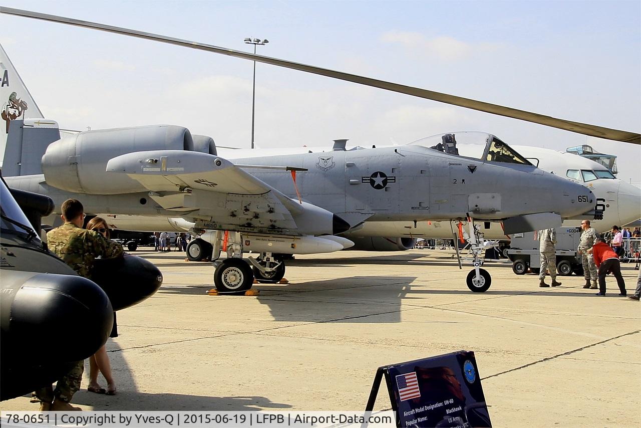 78-0651, 1978 Fairchild Republic A-10C Thunderbolt II C/N A10-0271, Fairchild Republic A-10C Thunderbolt II, USAF static park, Paris-Le Bourget (LFPB-LBG) Air show 2015