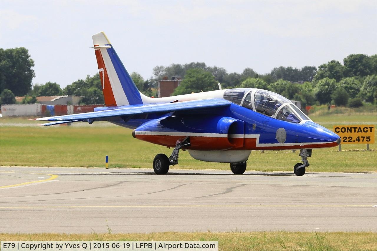 E79, Dassault-Dornier Alpha Jet E C/N E79, Dassault-Dornier Alpha Jet E, Athos 07 of Patrouille De France 2015, Paris-Le Bourget (LFPB-LBG) Air Show 2015