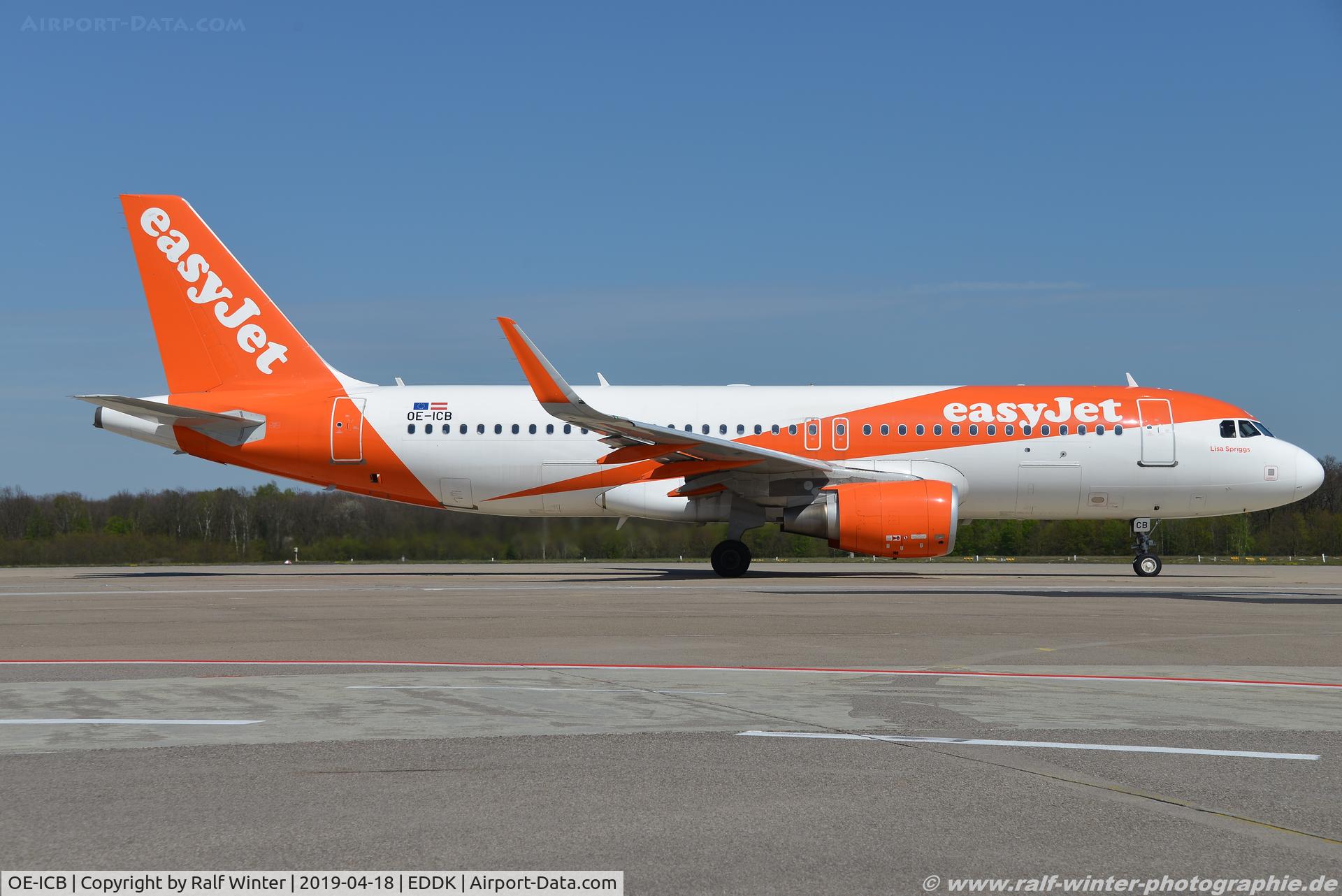 OE-ICB, 2015 Airbus A320-214 C/N 6606, Airbus A320-214(W) - EC EJU easyJet Europe 'Lisa Springs' - 6606 - OE-ICB - 18.04.2019 - CGN