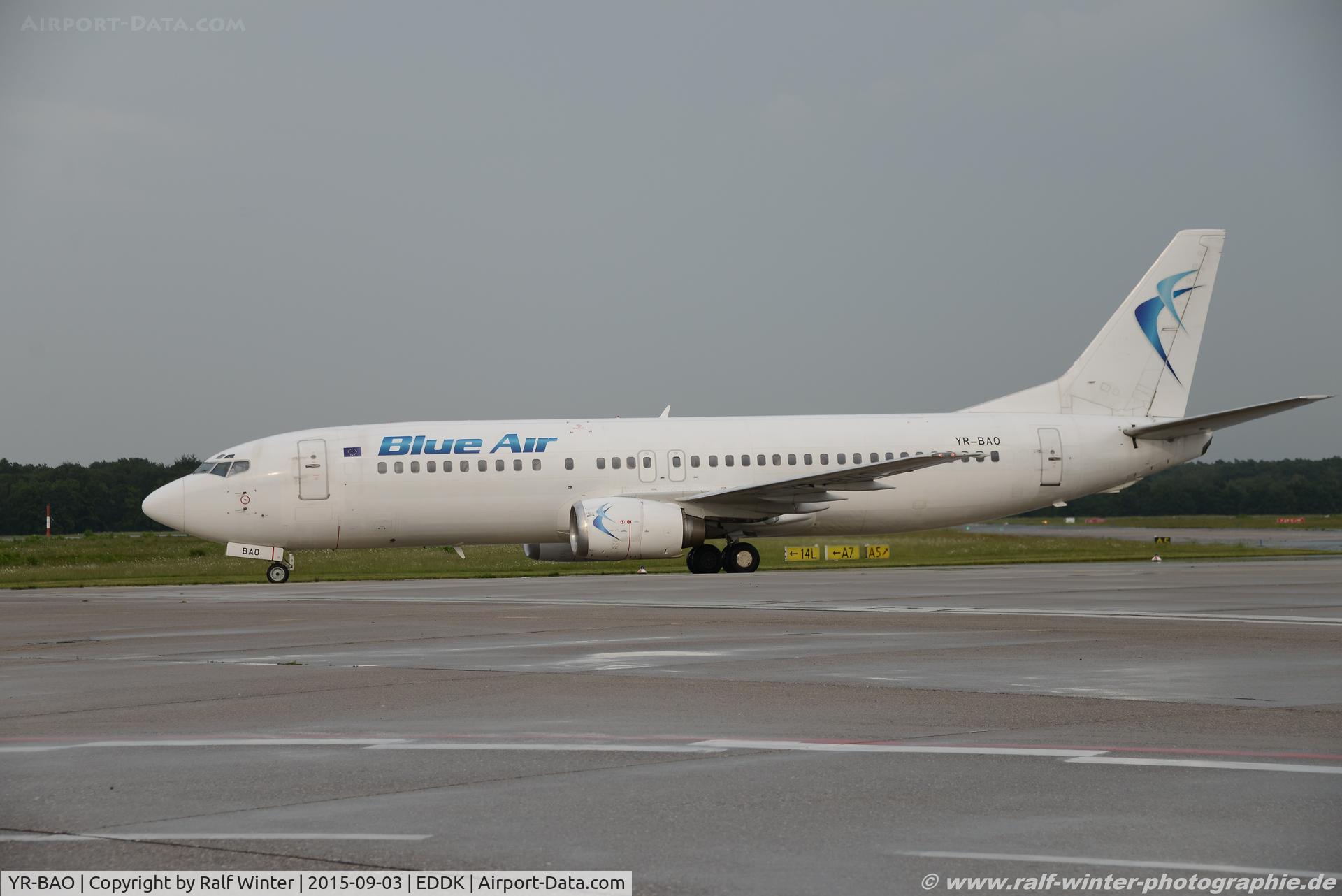 YR-BAO, 1991 Boeing 737-42C C/N 24813, Boeing 737-42C - 0B BMS Blue Air - 24813 - YR-BAO - 03.09.2015 - CGN