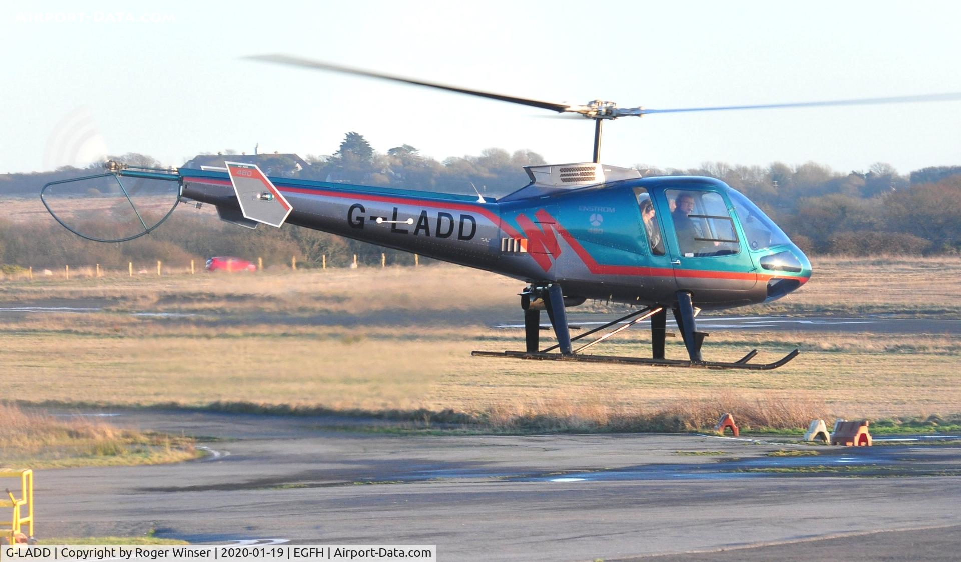 G-LADD, 1999 Enstrom 480 C/N 5037, Visiting helicopter.