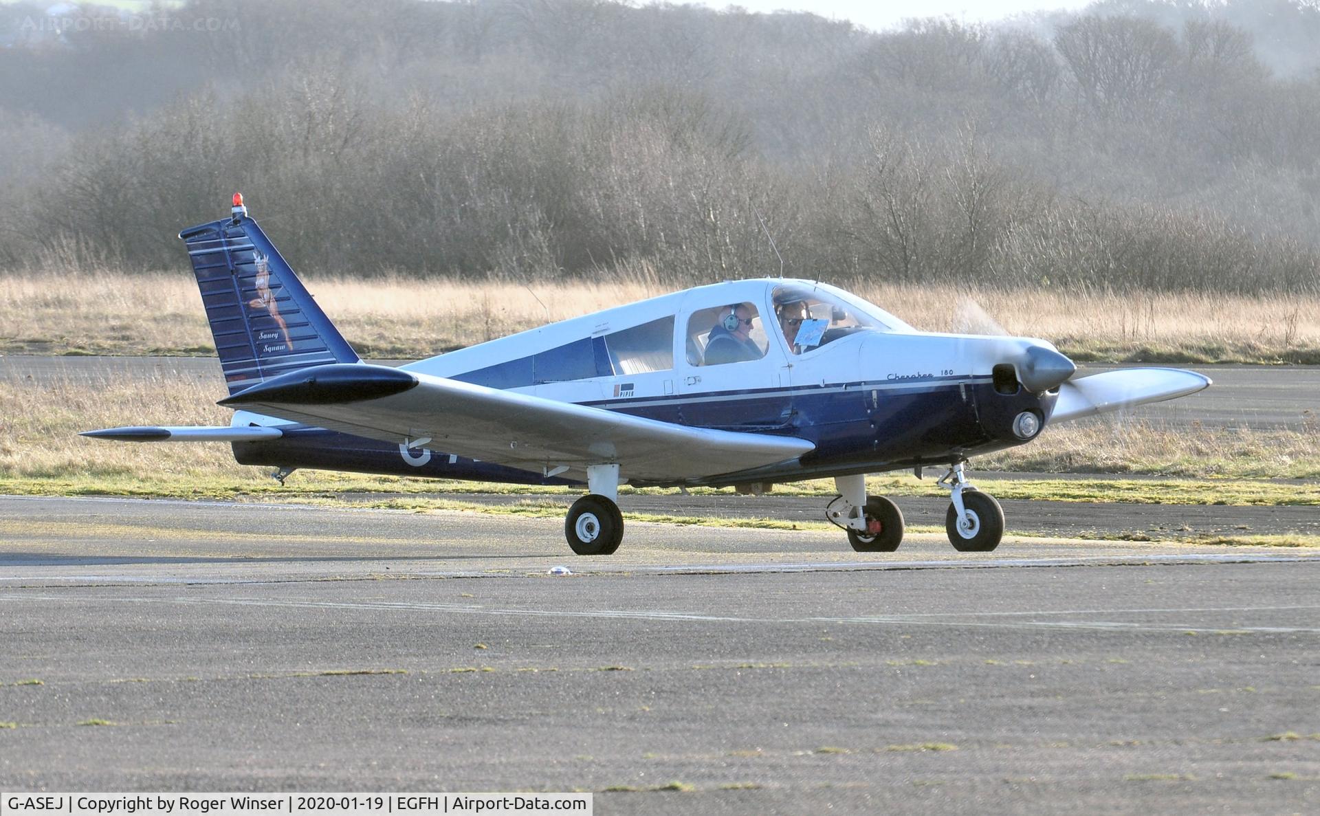 G-ASEJ, 1963 Piper PA-28-180 Cherokee C/N 28-1049, Visiting Cherokee.